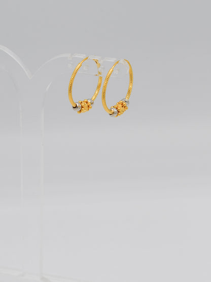 22ct Gold Two Tone Ball Bali