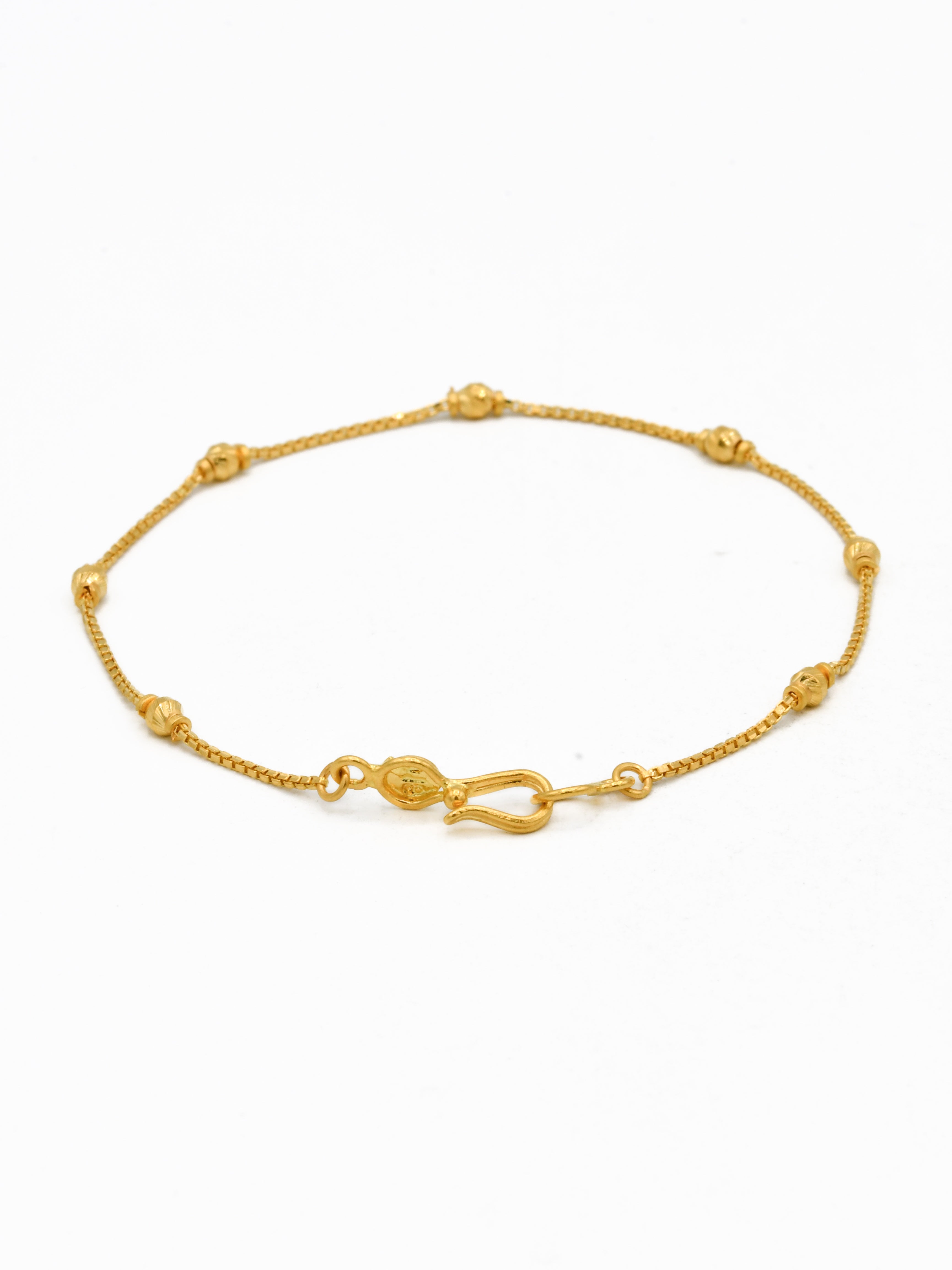 22ct Gold Ball Ladies Bracelet