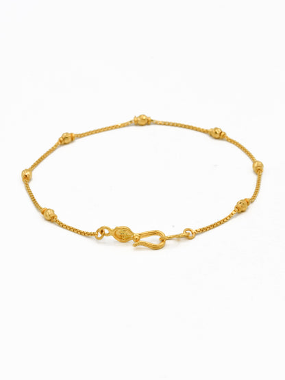 22ct Gold Ball Ladies Bracelet