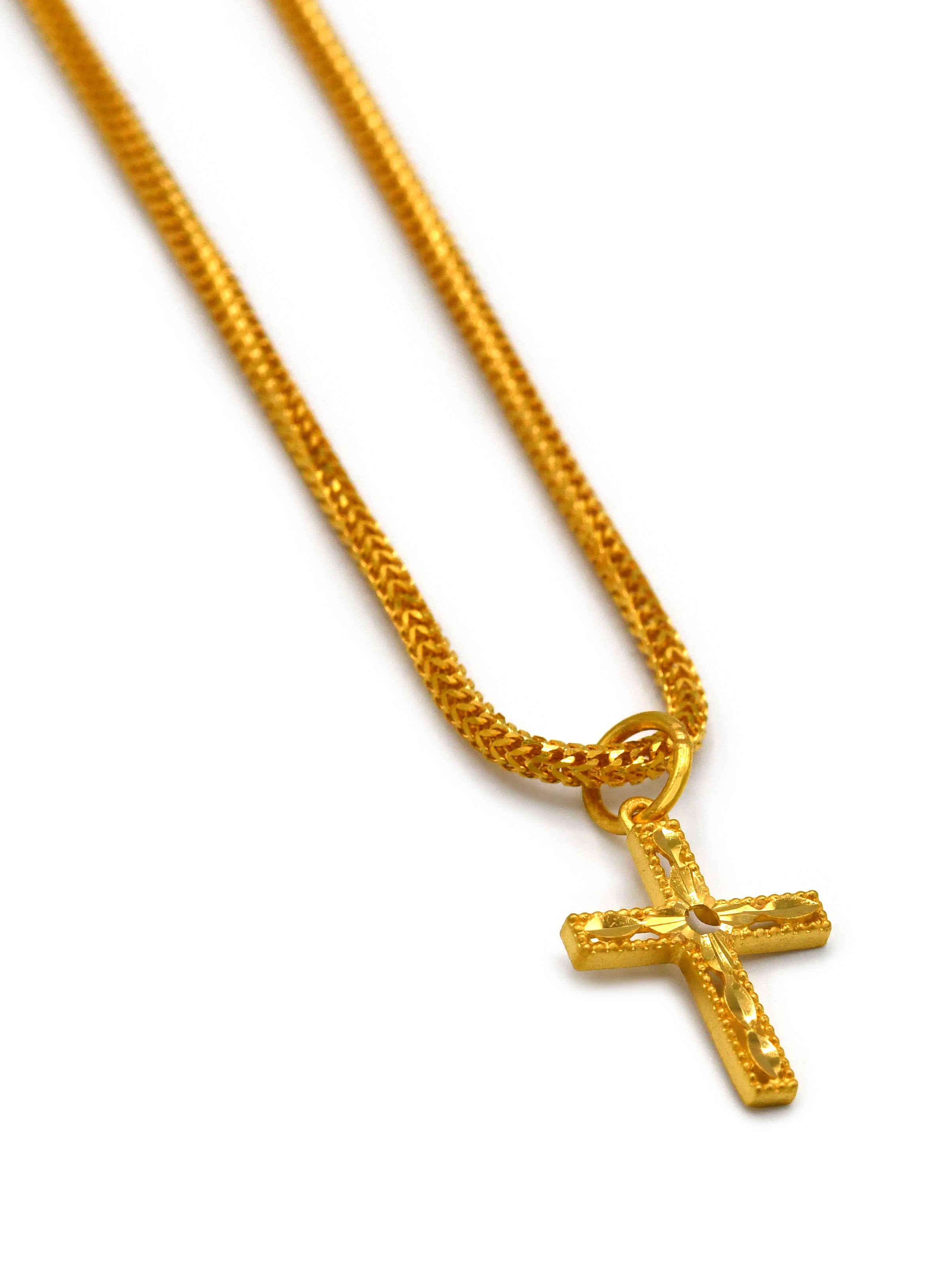 22ct Gold Cross Pendant – Roop Darshan