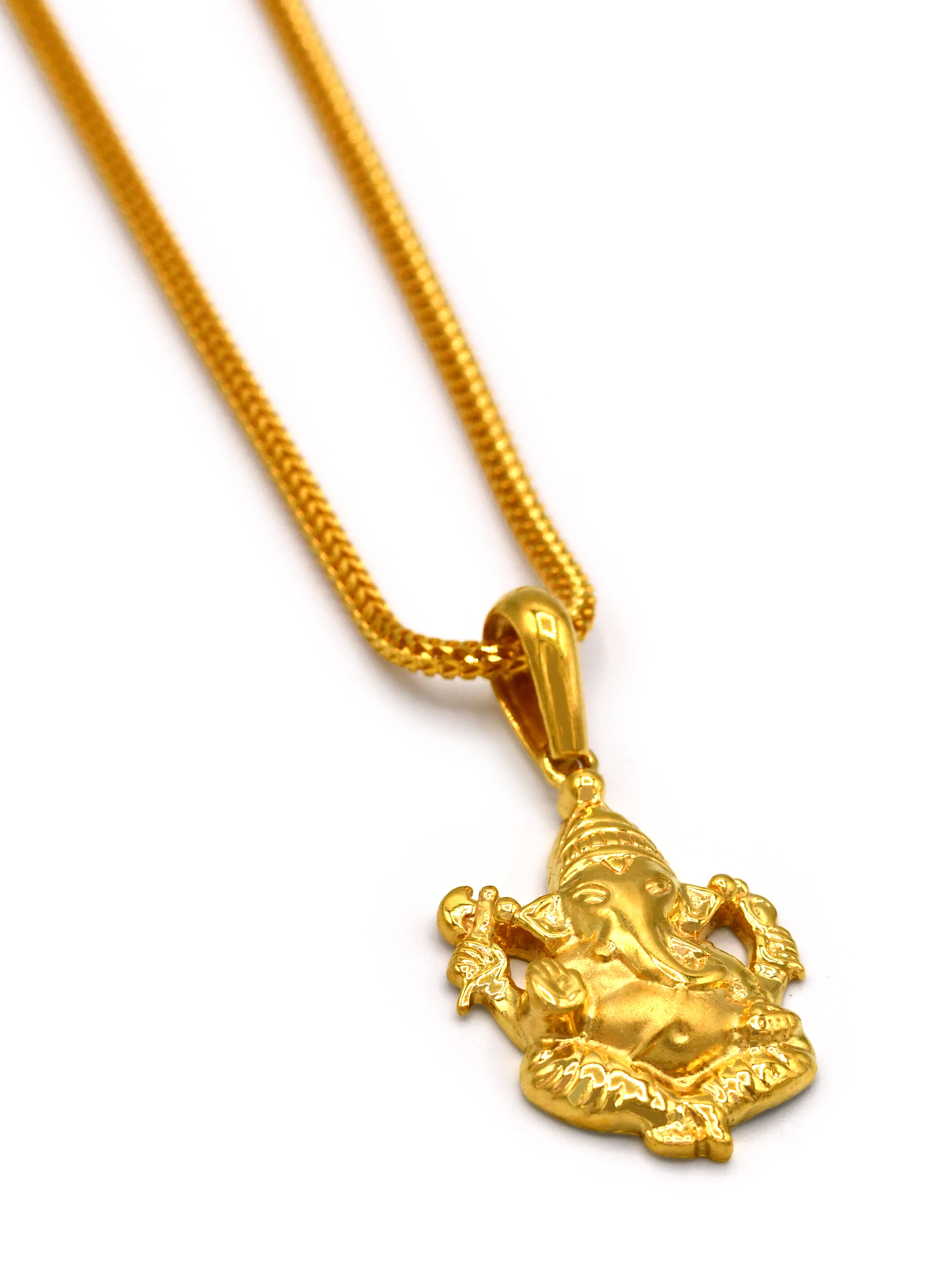 22ct Gold Ganesh Pendant - Roop Darshan