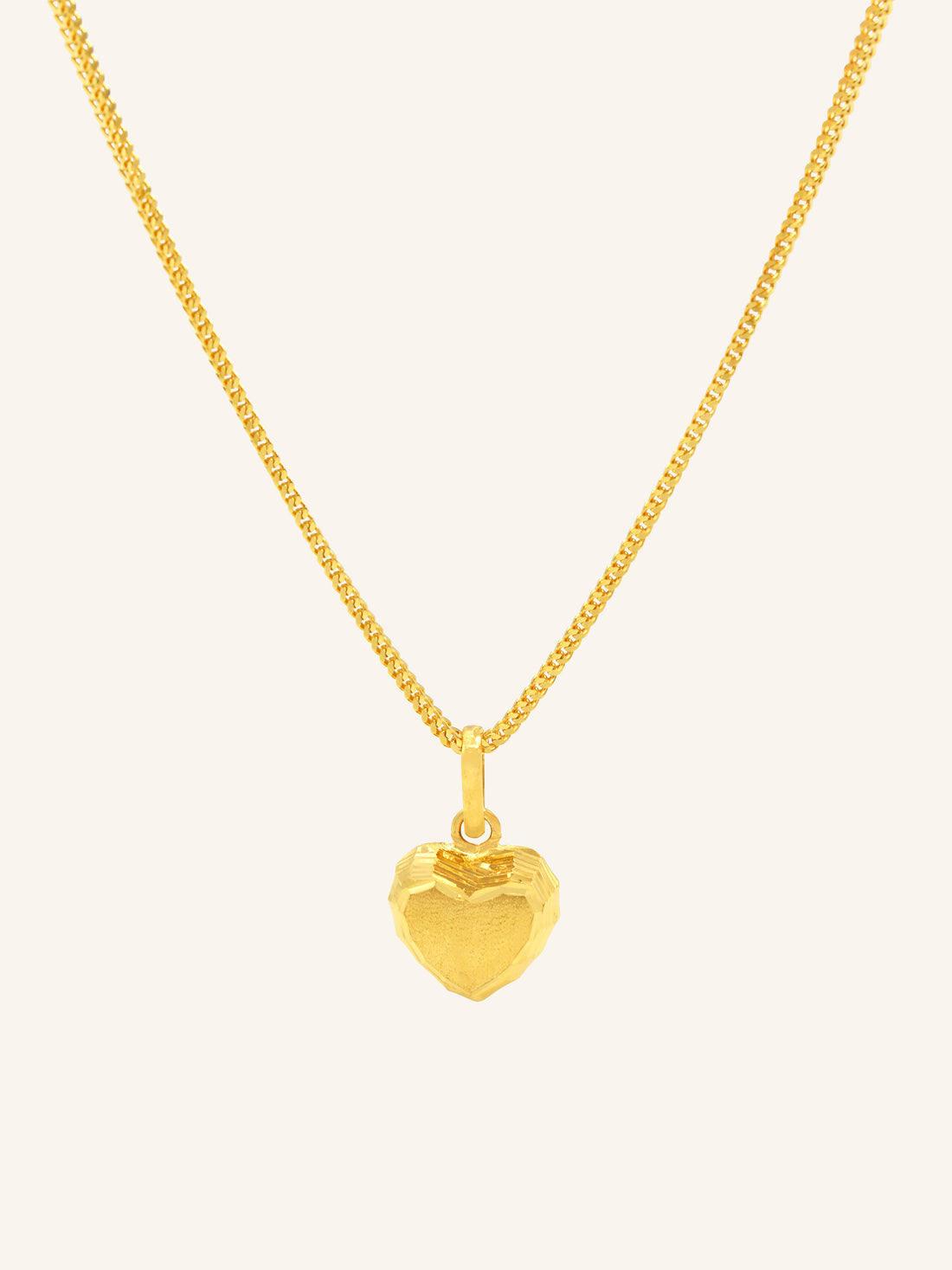 22ct Gold Heart Pendant - Roop Darshan