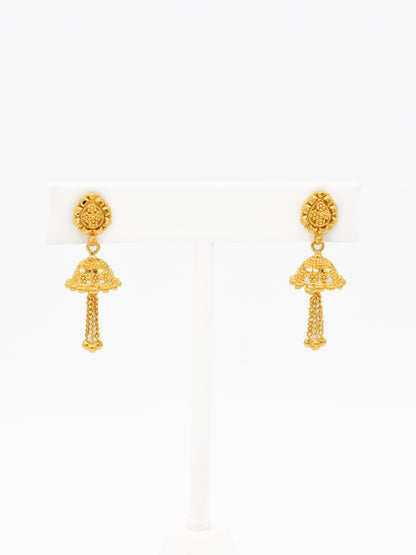 22ct Gold Jhumki Earrings