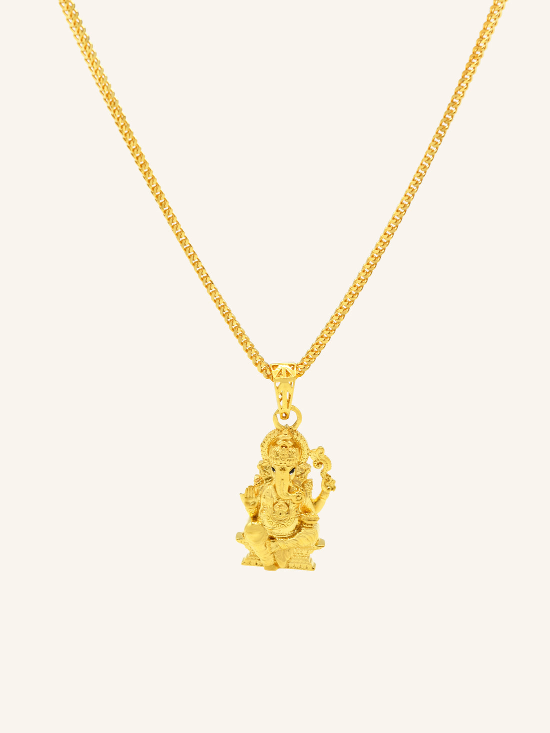 22ct Gold Ganesha Pendant 2.52 GMS - Roop Darshan