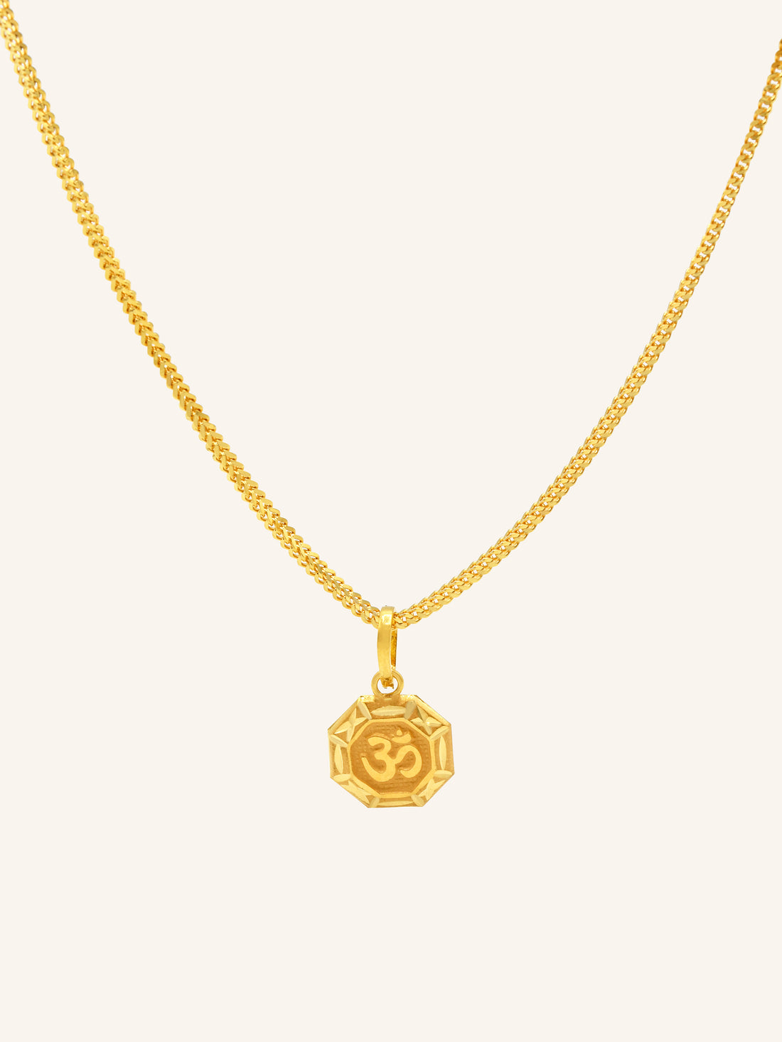22ct Gold OM Pendant 0.55 GMS - Roop Darshan
