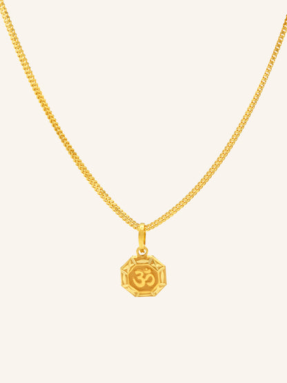 22ct Gold OM Pendant 0.55 GMS - Roop Darshan