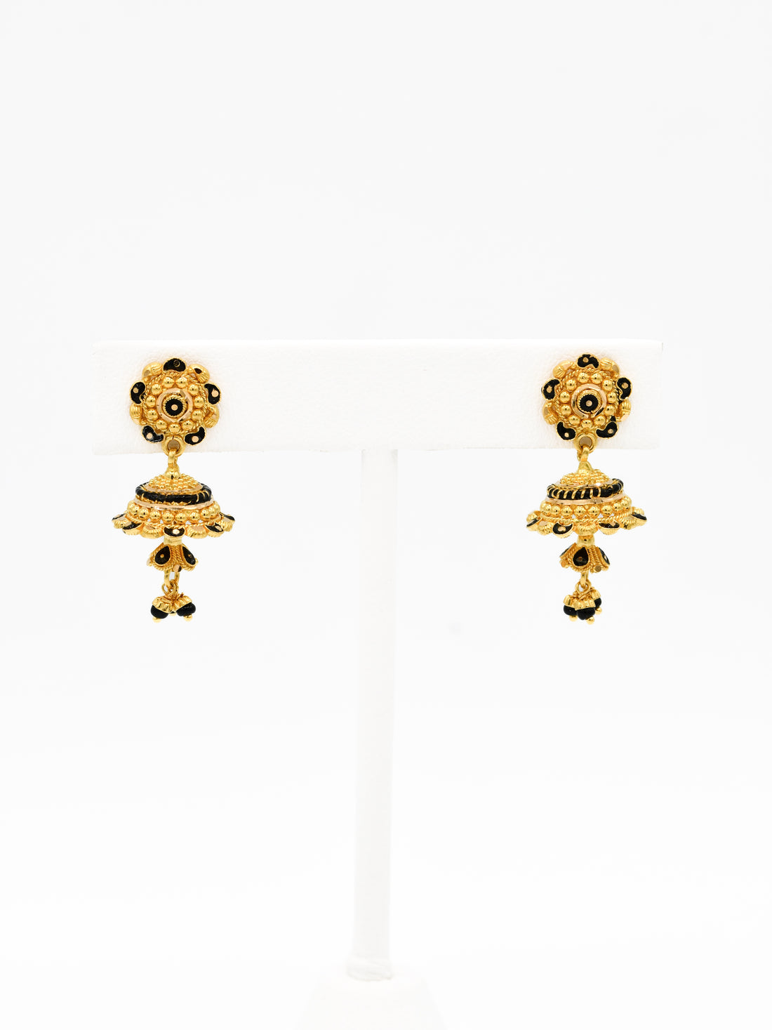 22ct Gold Mina Jhumki Earrings