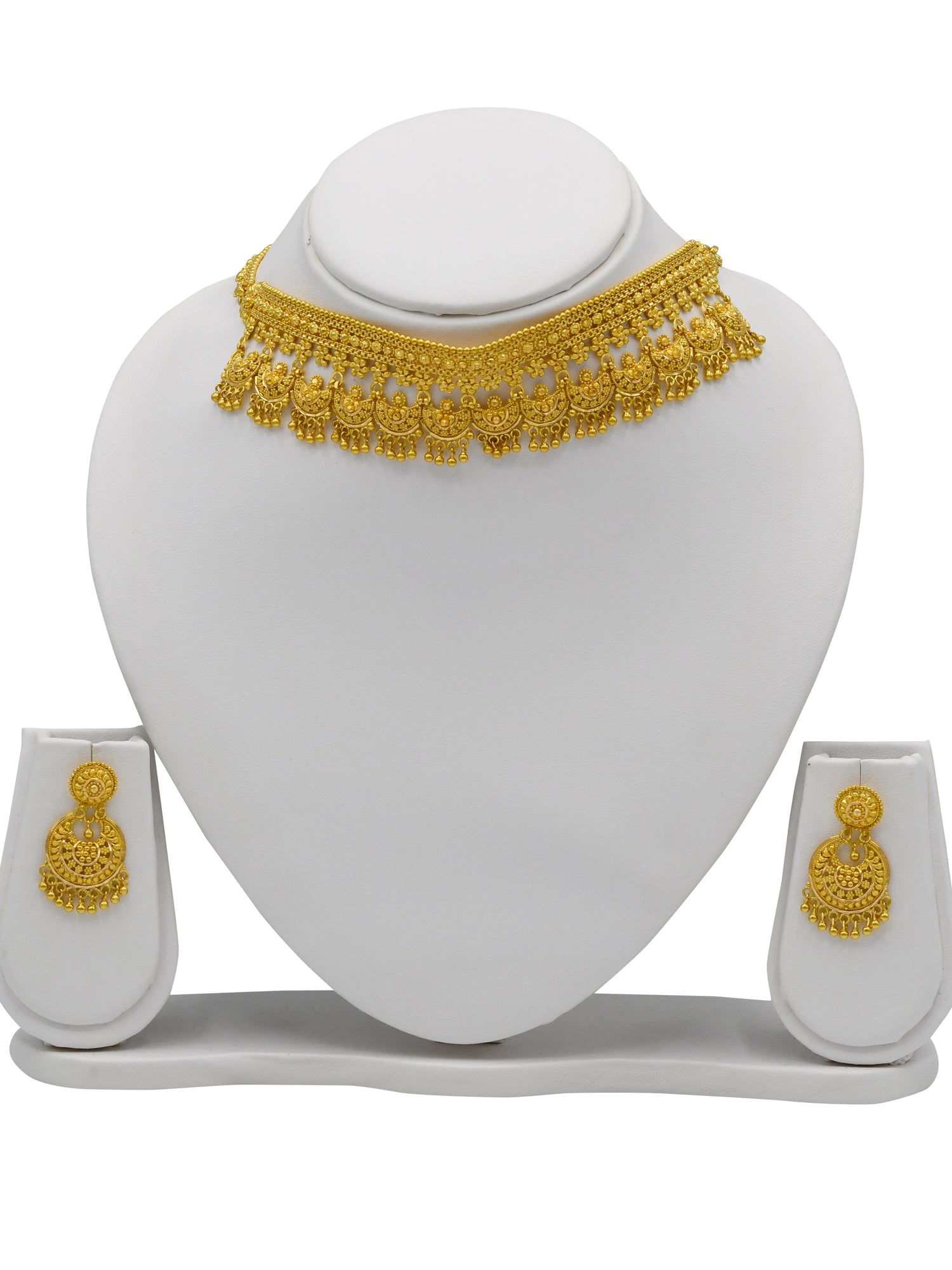 22ct Gold Choker Necklace Set