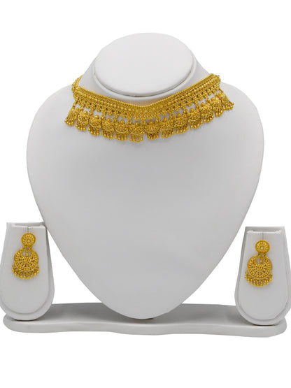 22ct Gold Choker Necklace Set