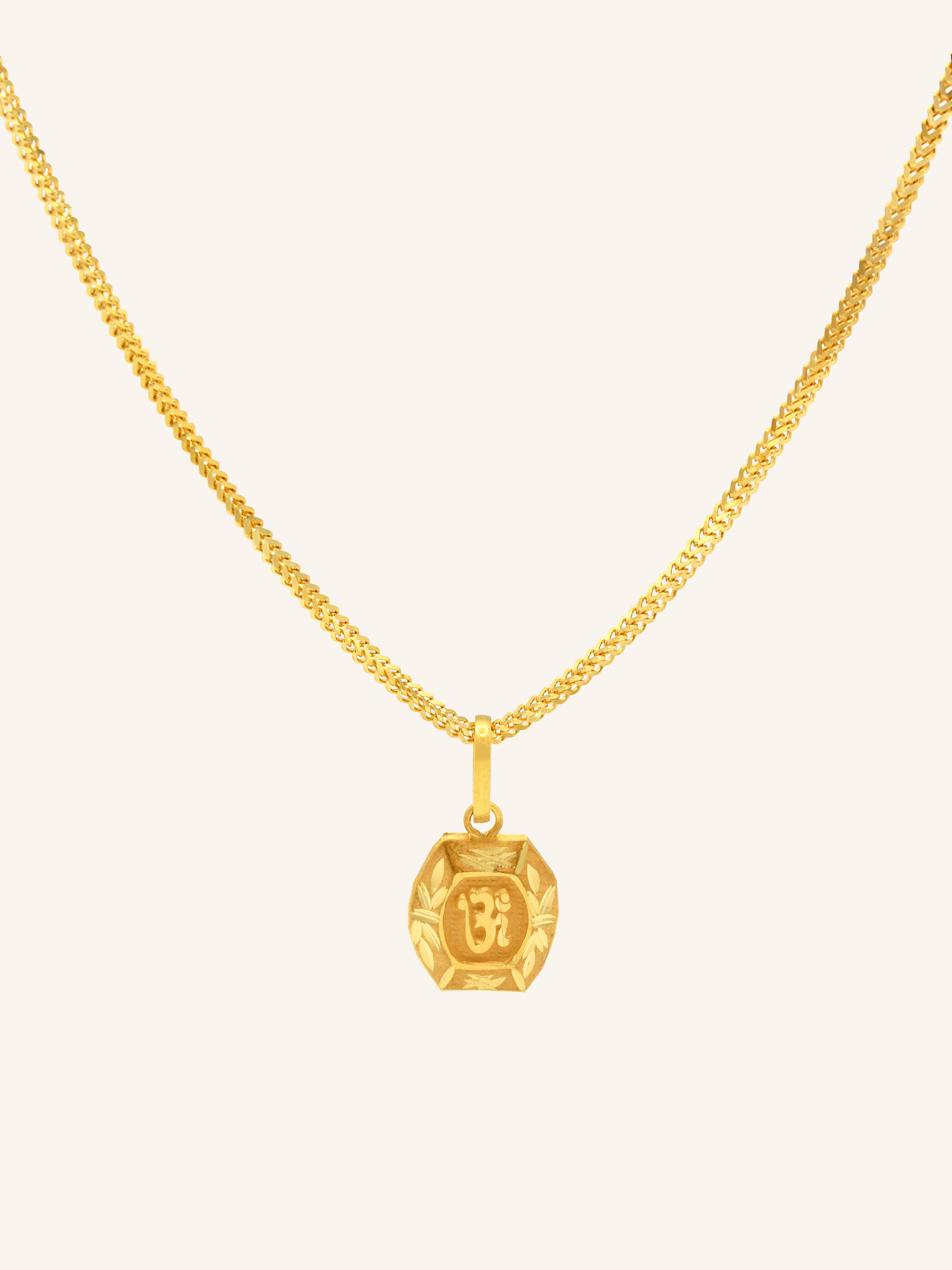 22ct Gold OM Pendant 0.60 GMS - Roop Darshan