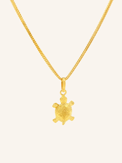 22ct Gold Turtle Pendant 2.62 GMS - Roop Darshan