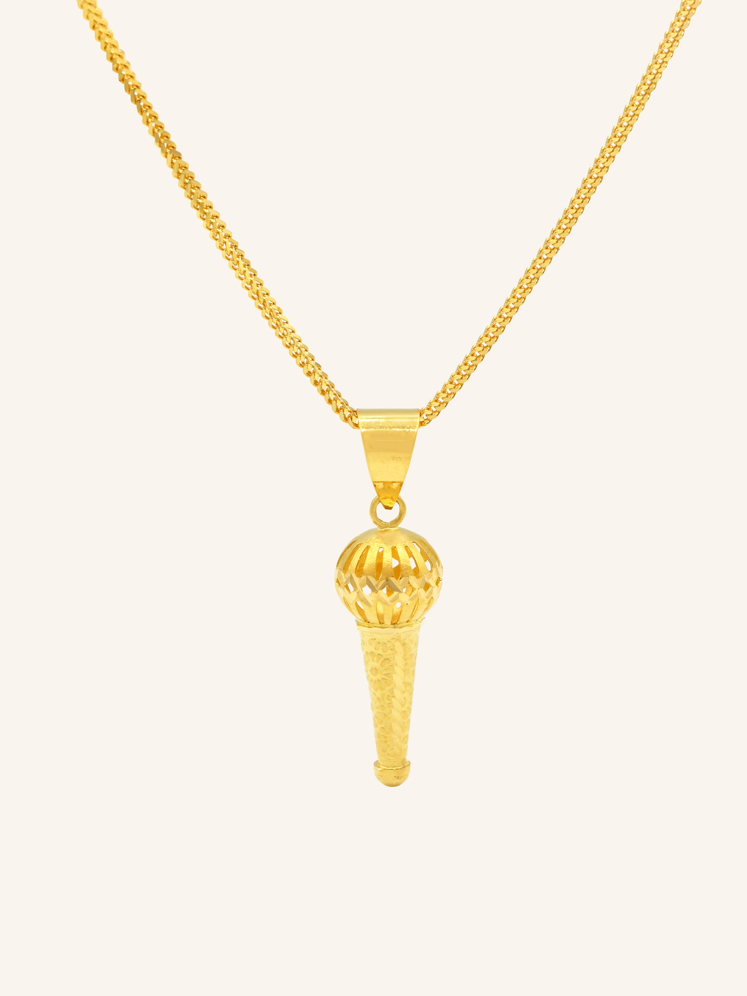 22ct Gold Gada Pendant 2.46 GMS - Roop Darshan