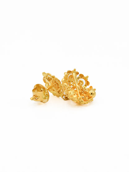 22ct Gold Jhumki Earrings - Roop Darshan