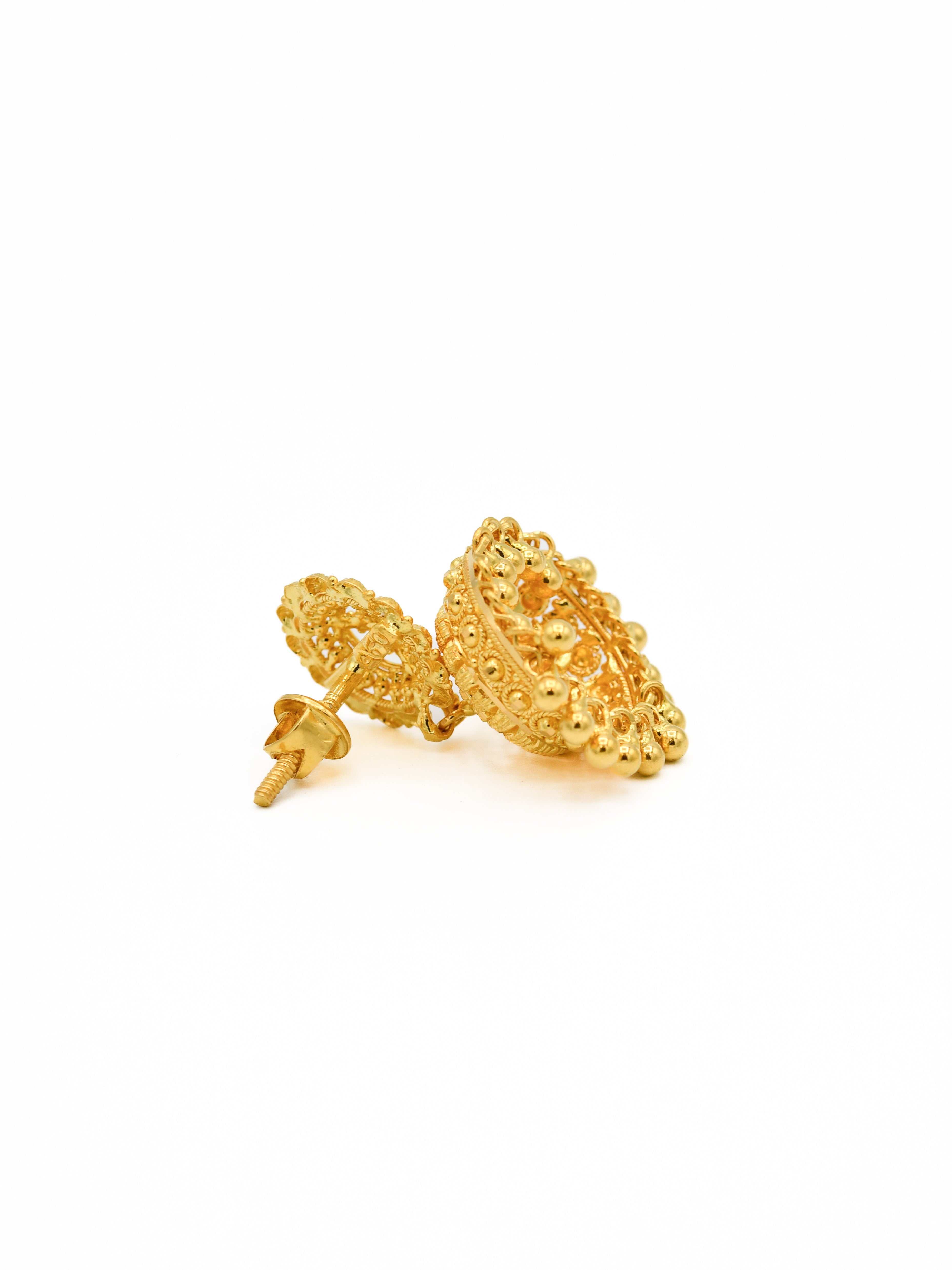 22ct Gold Jhumki Earrings