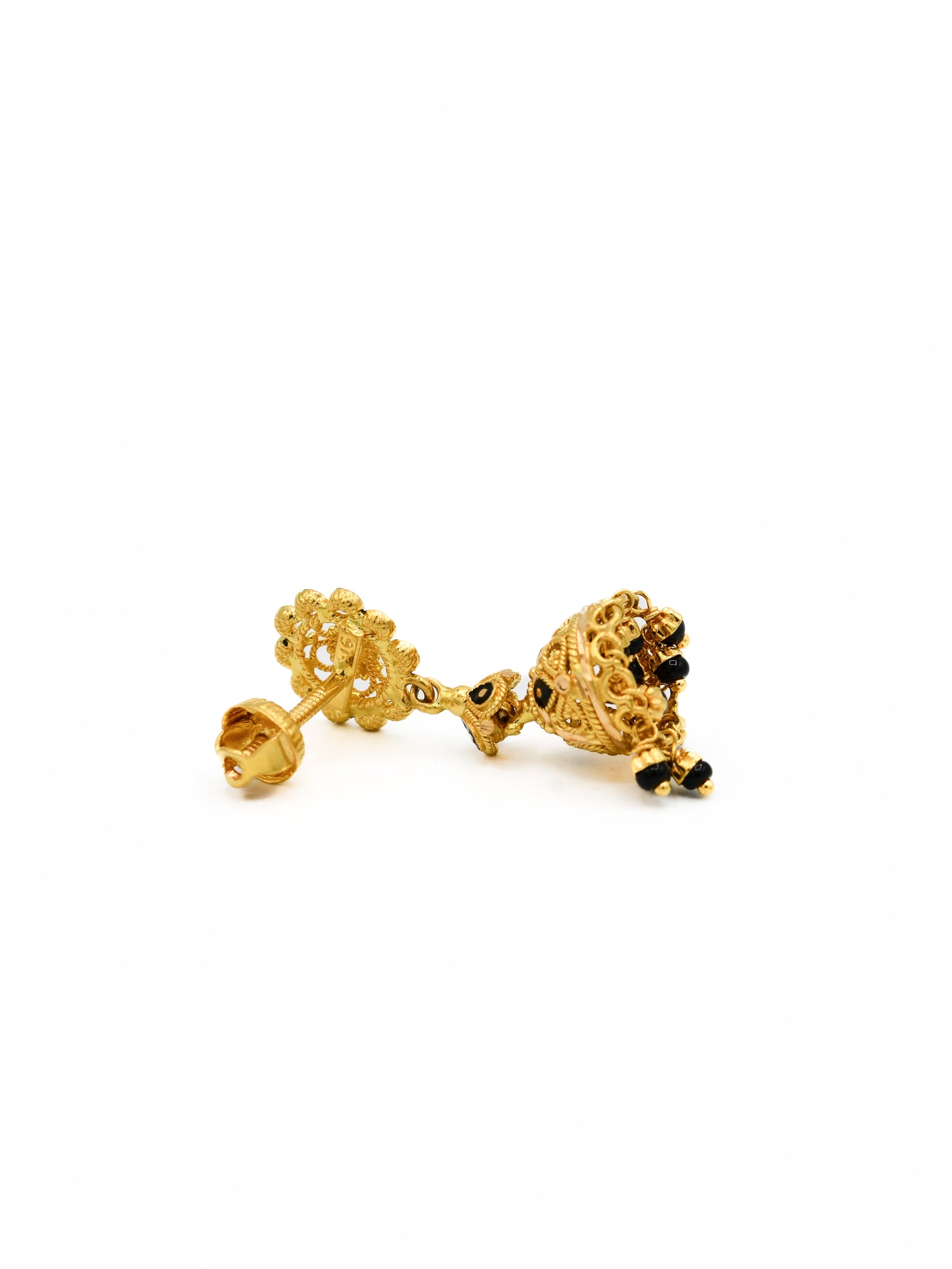 22ct Gold Minakari Jhumki Earrings