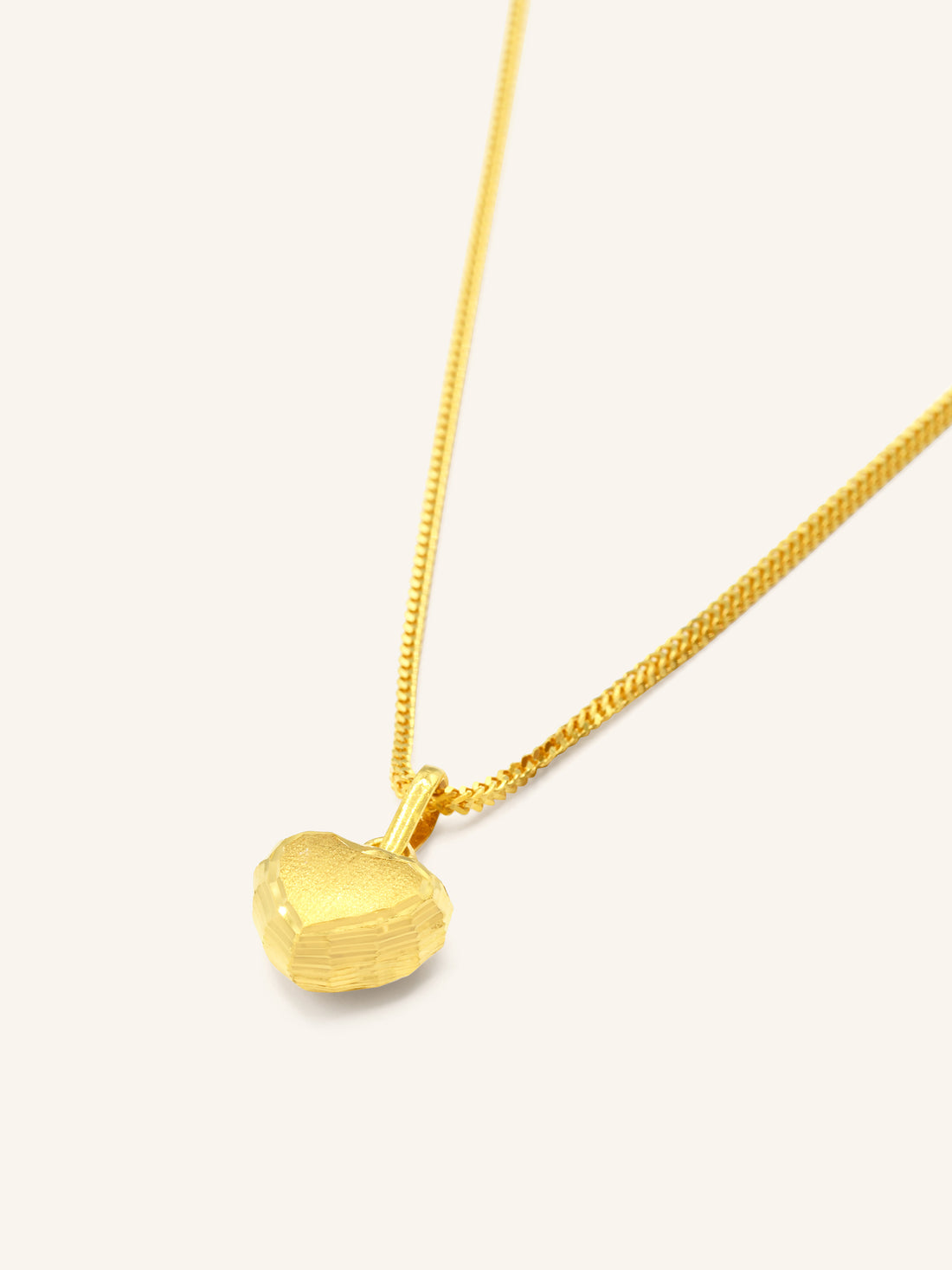 22ct Gold Heart Pendant - Roop Darshan