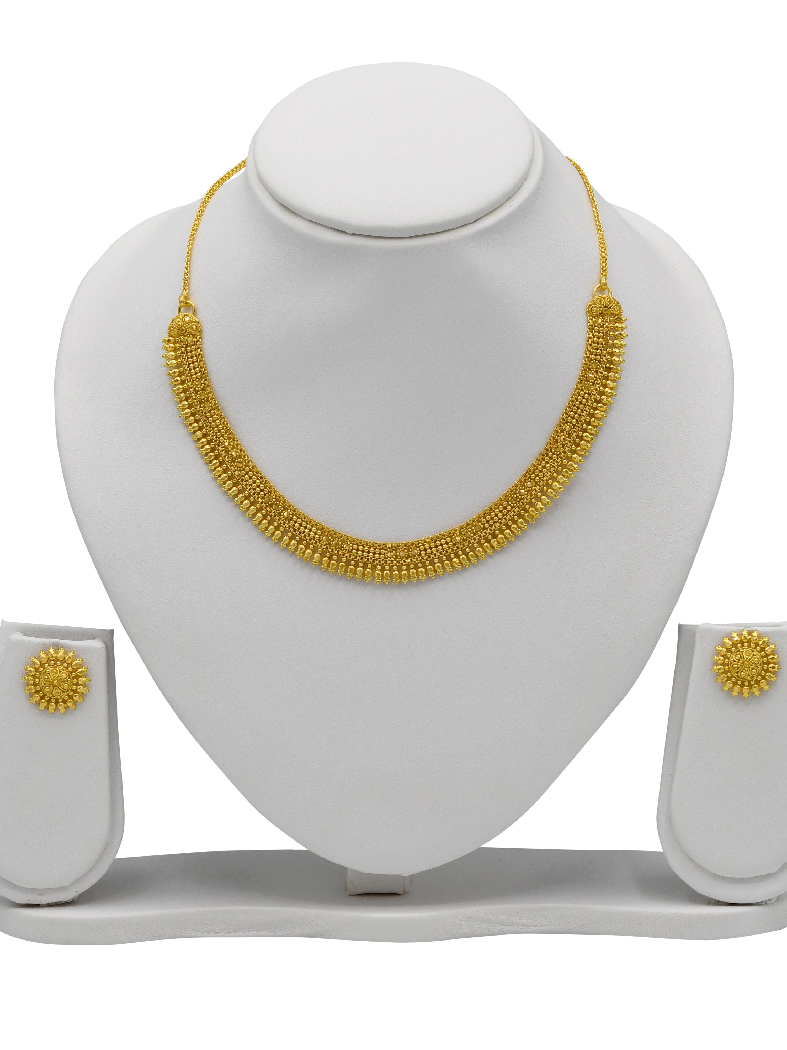 22ct Gold Necklace Set - Roop Darshan