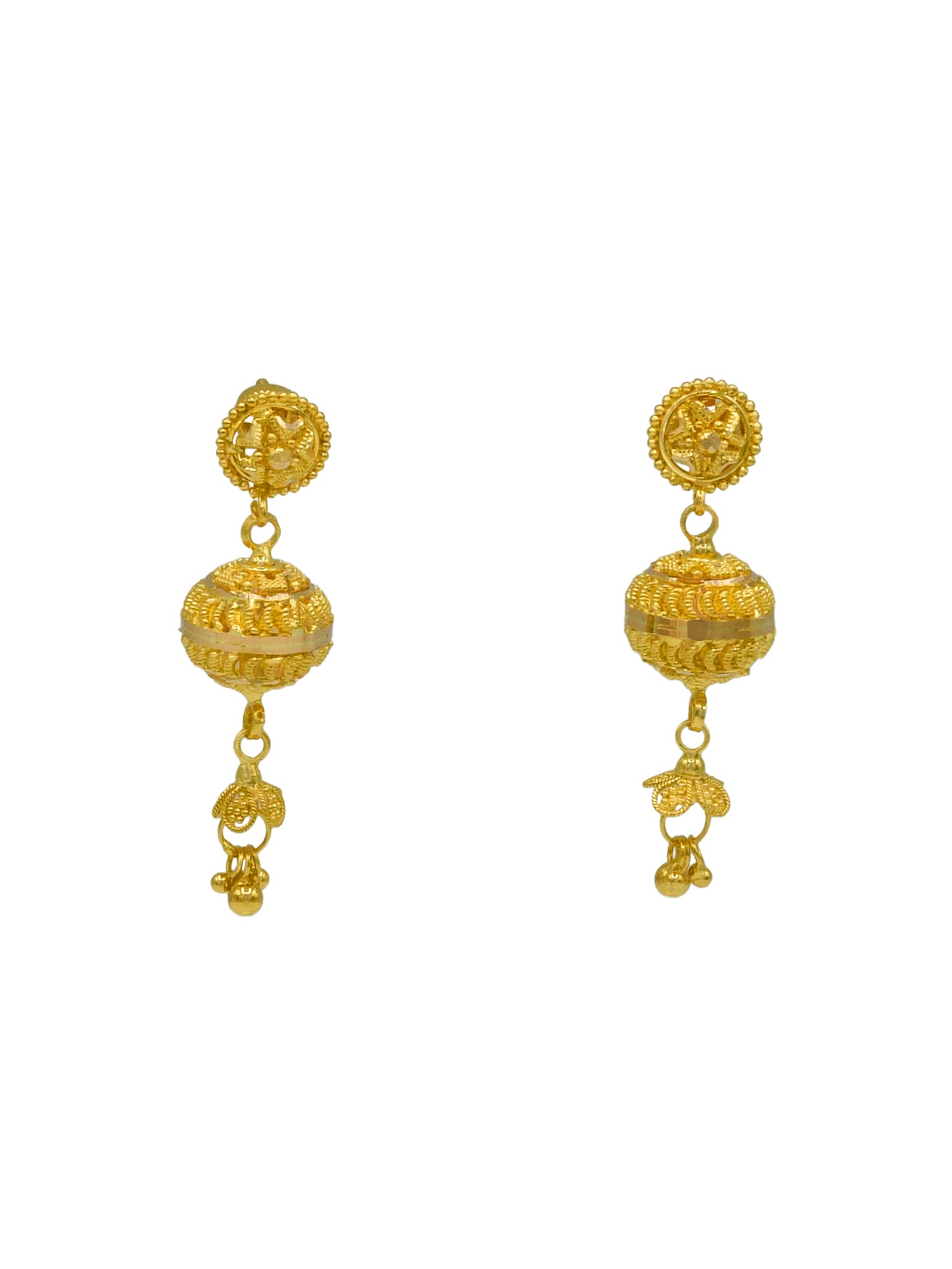 22ct Gold Ball Necklace Set