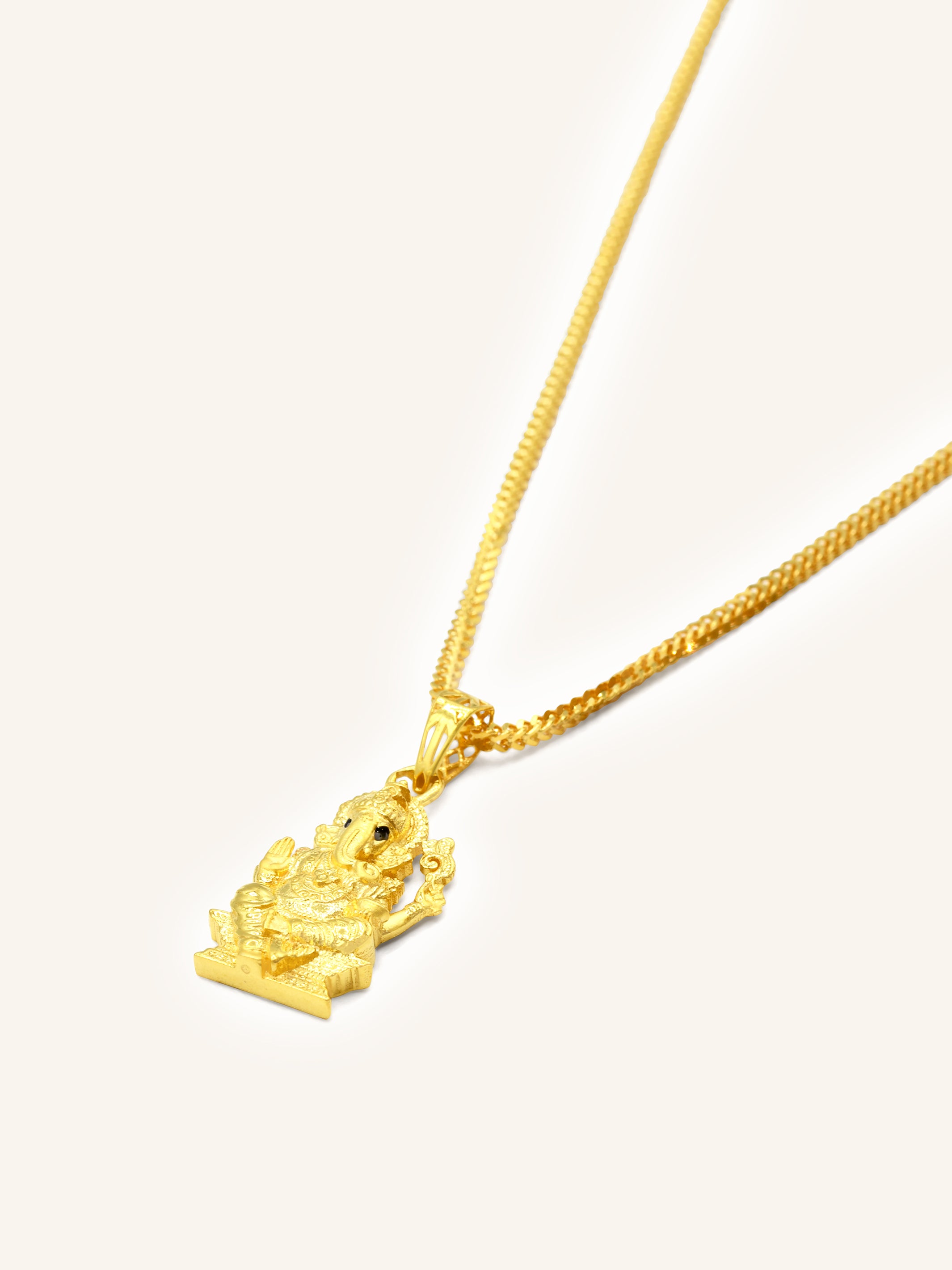 22ct Gold Ganesha Pendant 2.52 GMS - Roop Darshan