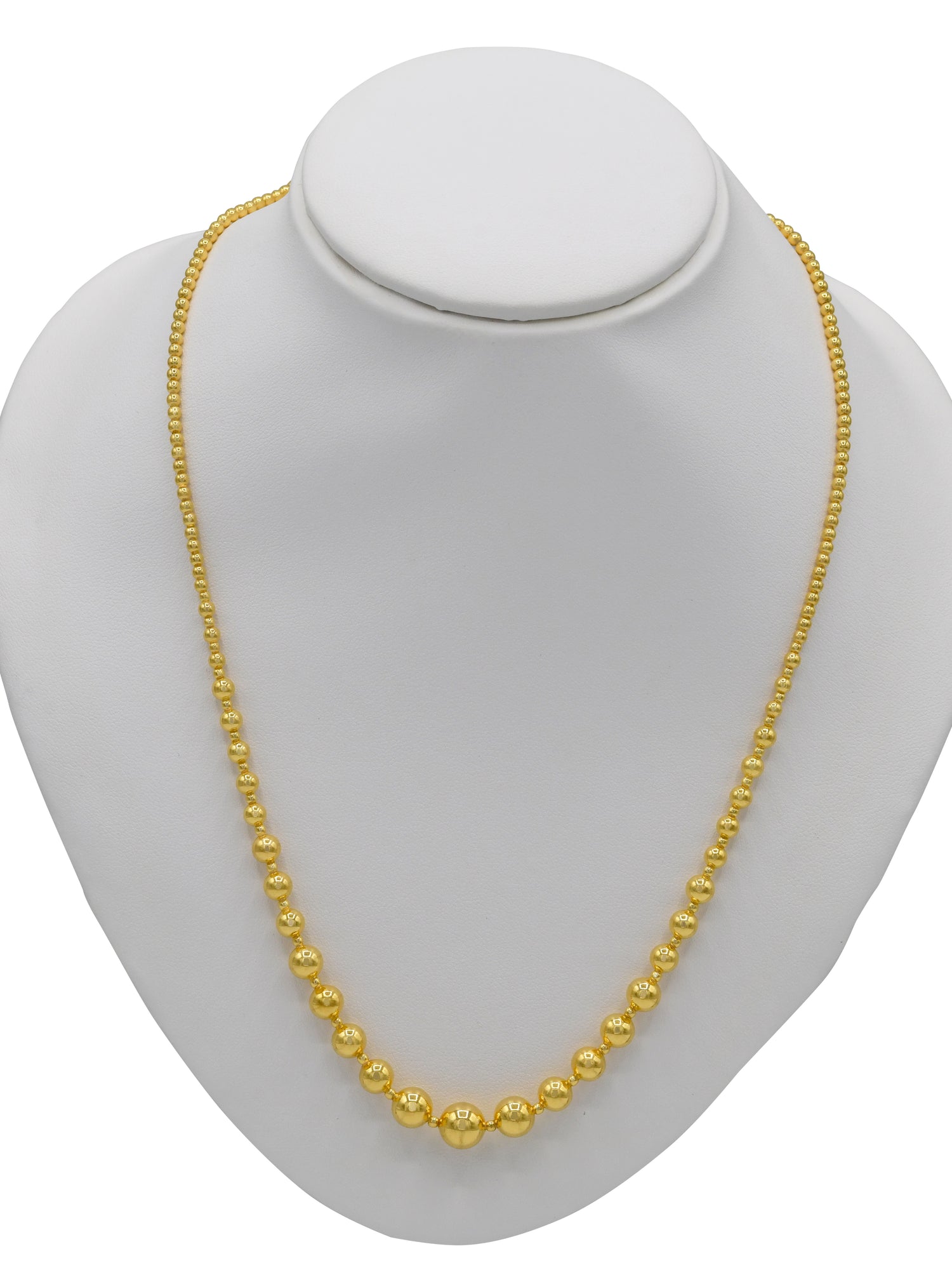 22ct Gold Ball Necklace Set