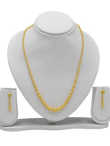 22ct Gold Ball Necklace Set