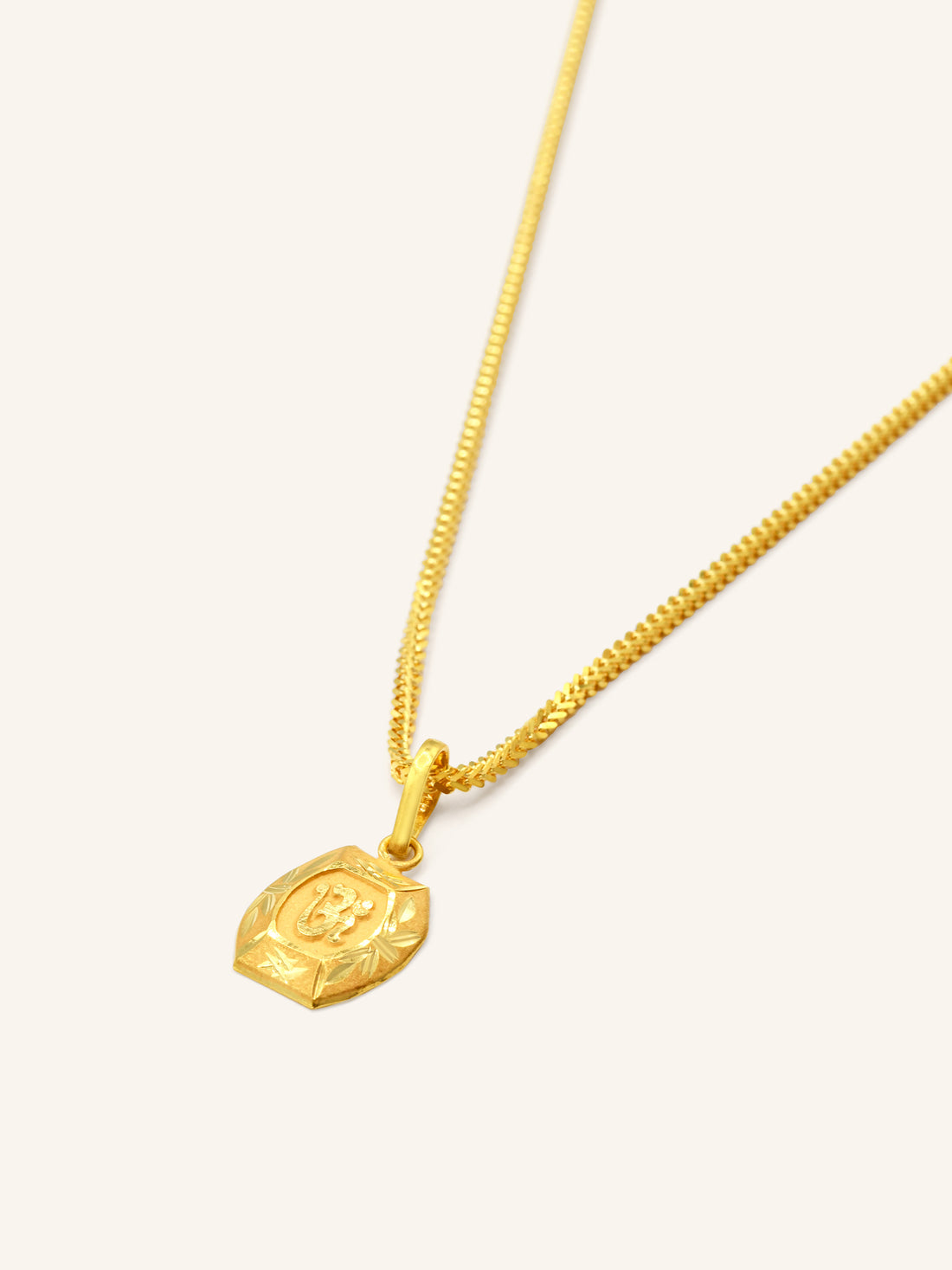 22ct Gold OM Pendant 0.60 GMS - Roop Darshan