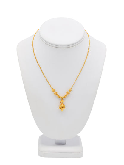 22ct Gold Jhumki Necklace Set