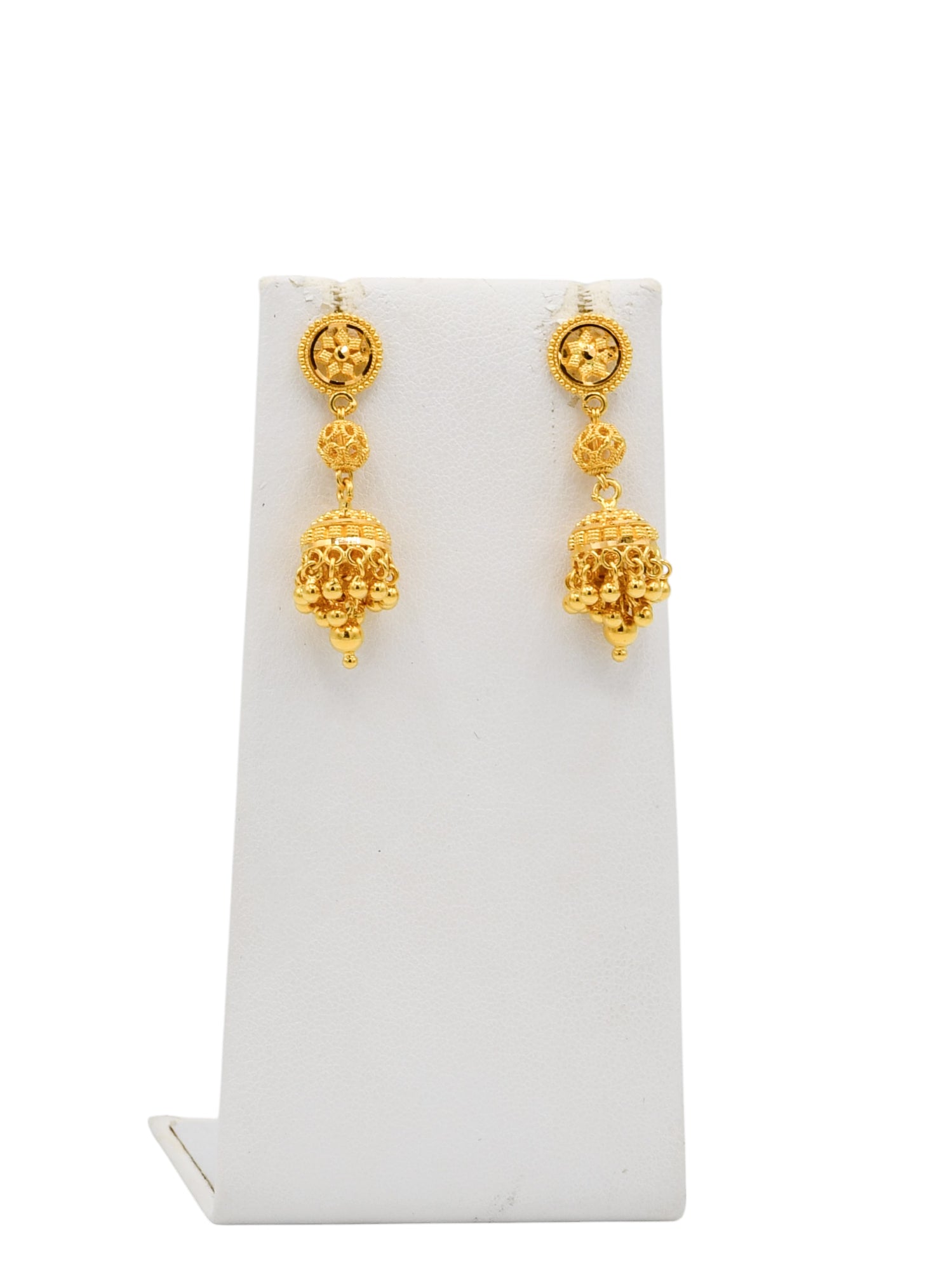 22ct Gold Jhumki Necklace Set
