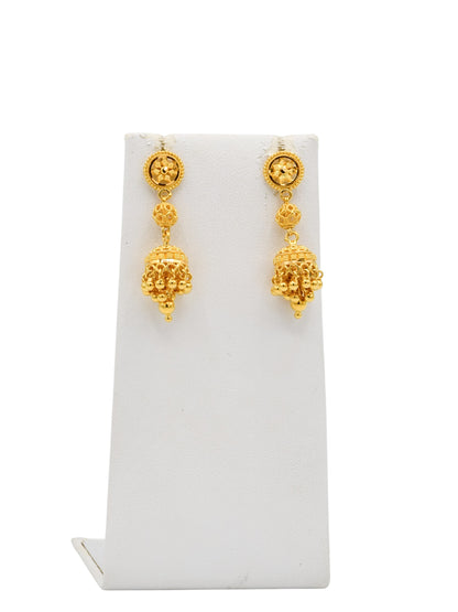 22ct Gold Jhumki Necklace Set