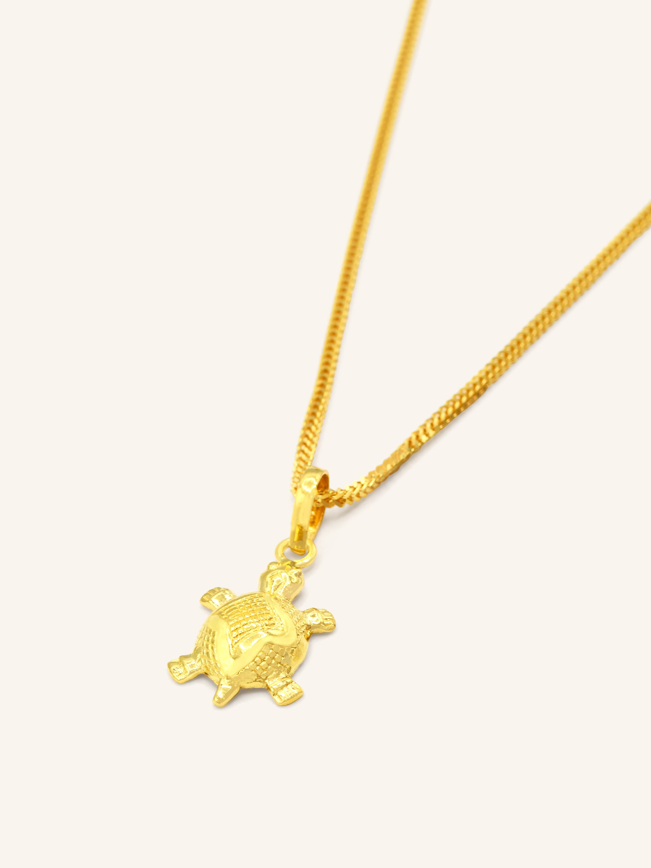 22ct Gold Turtle Pendant 2.62 GMS - Roop Darshan