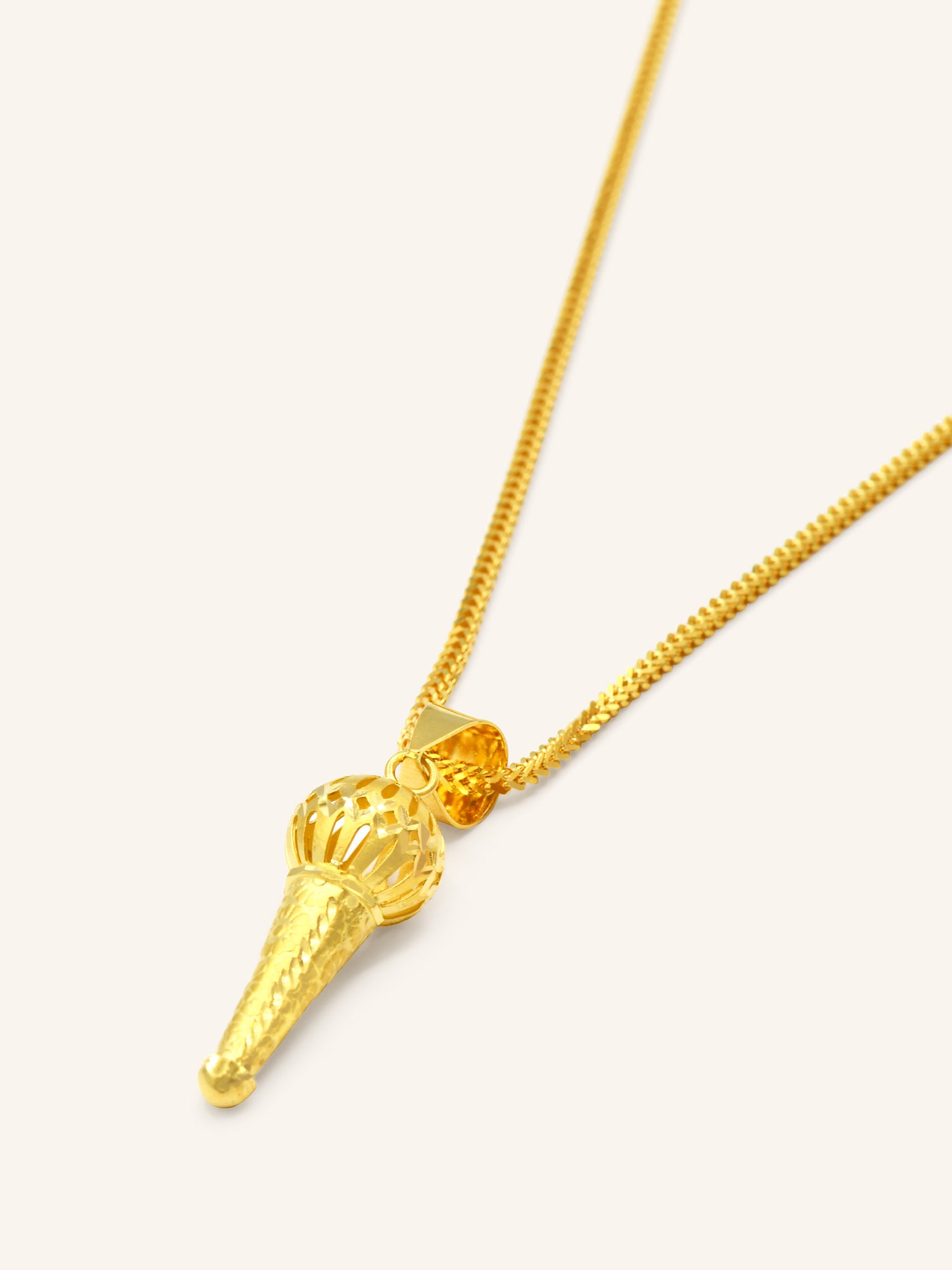 22ct Gold Gada Pendant 2.46 GMS - Roop Darshan