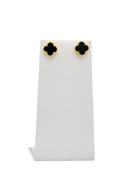 22ct Gold Black Flower Necklace Set