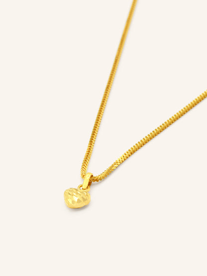 22ct Gold Heart Pendant 0.78 GMS - Roop Darshan
