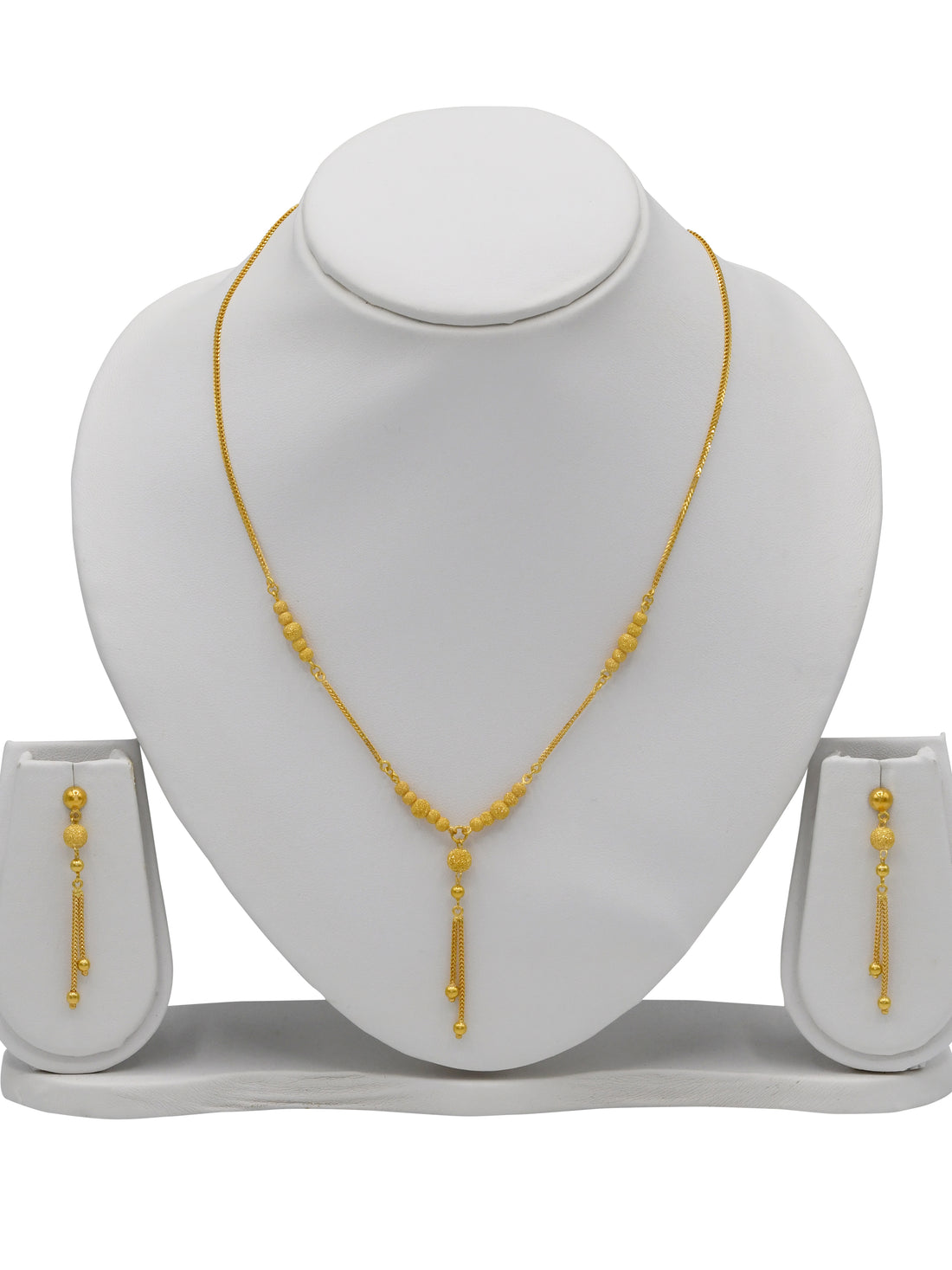 22ct Gold Ball Necklace Set