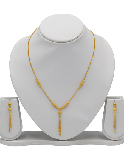 22ct Gold Ball Necklace Set