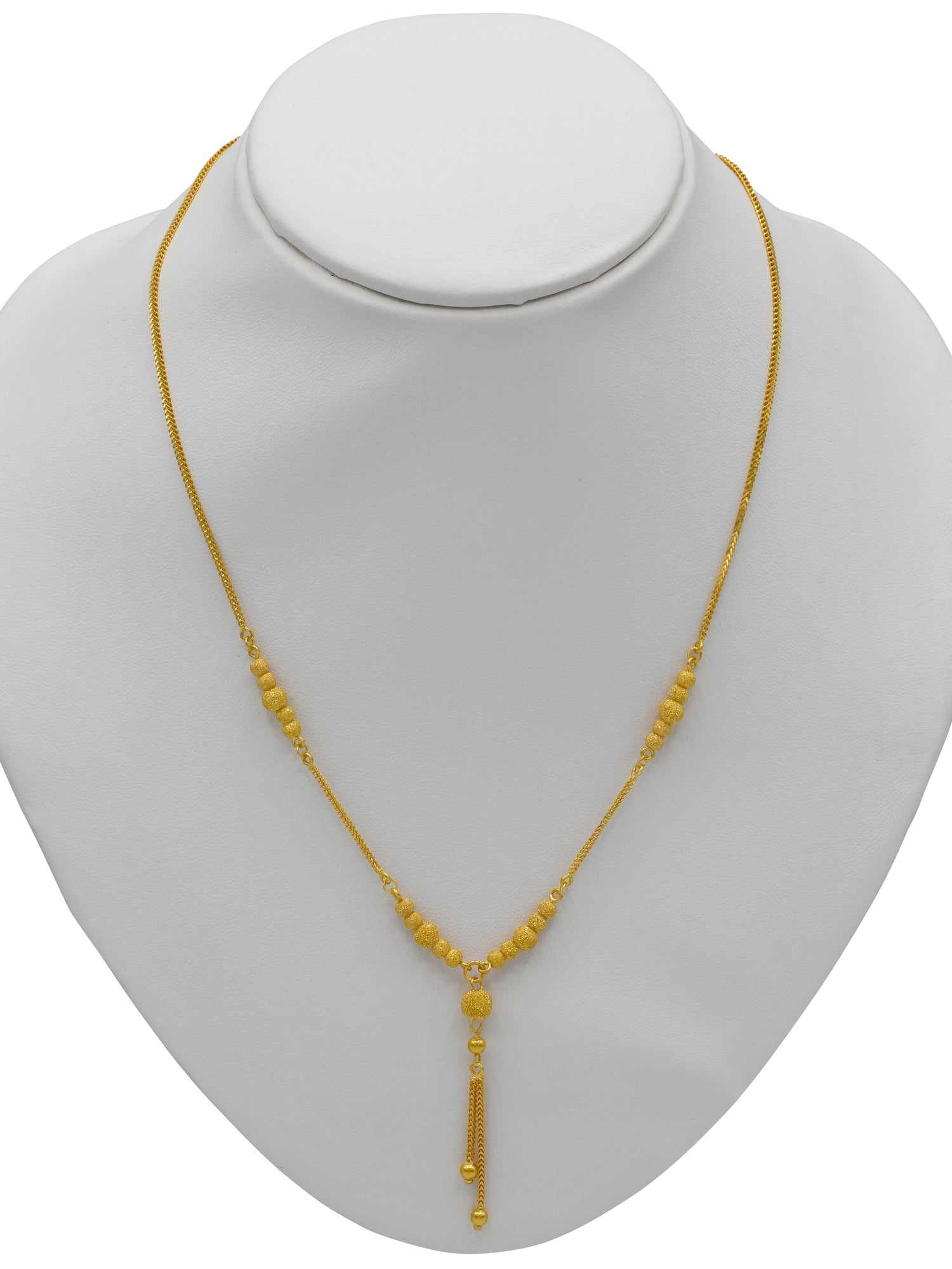 22ct Gold Ball Necklace Set
