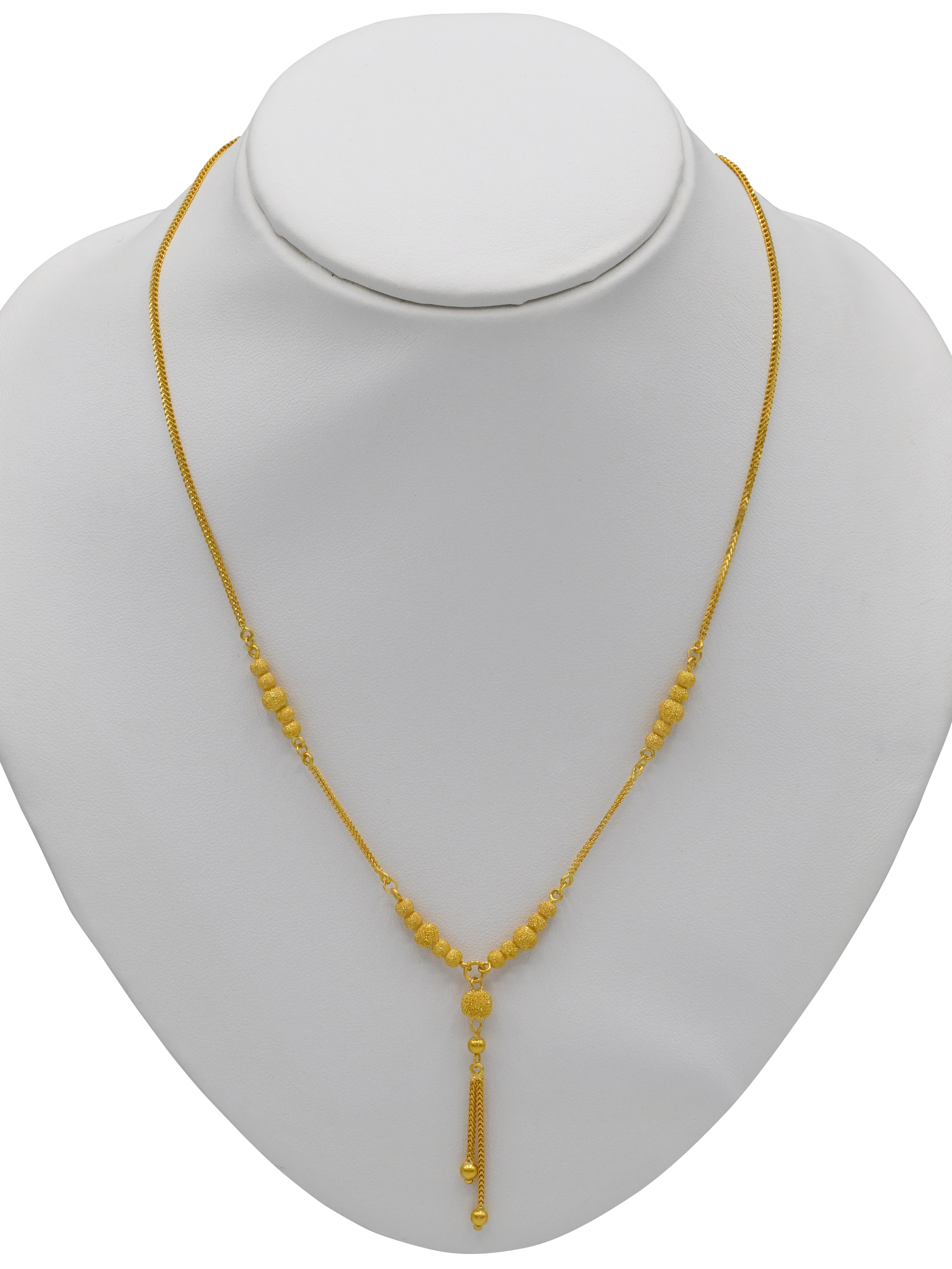 22ct Gold Ball Necklace Set