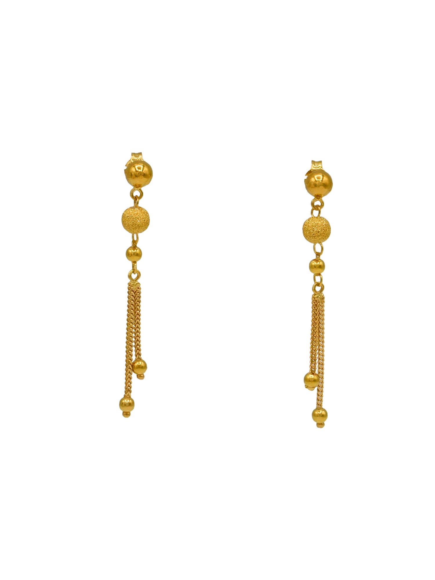 22ct Gold Ball Necklace Set