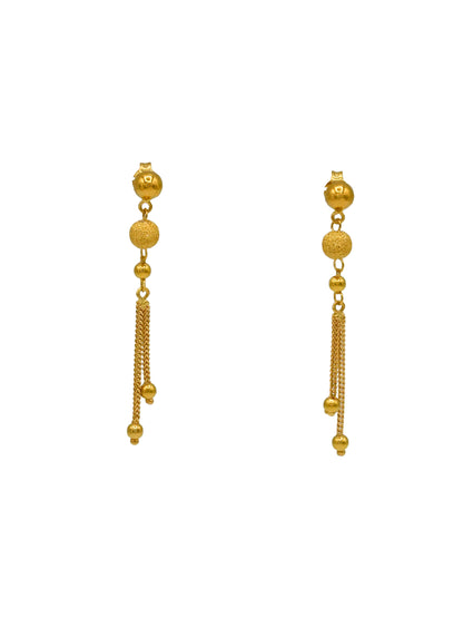 22ct Gold Ball Necklace Set