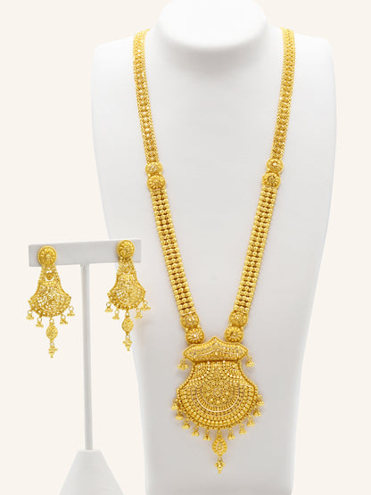 22ct Gold Neckalce Set 66.63 GMS - Roop Darshan