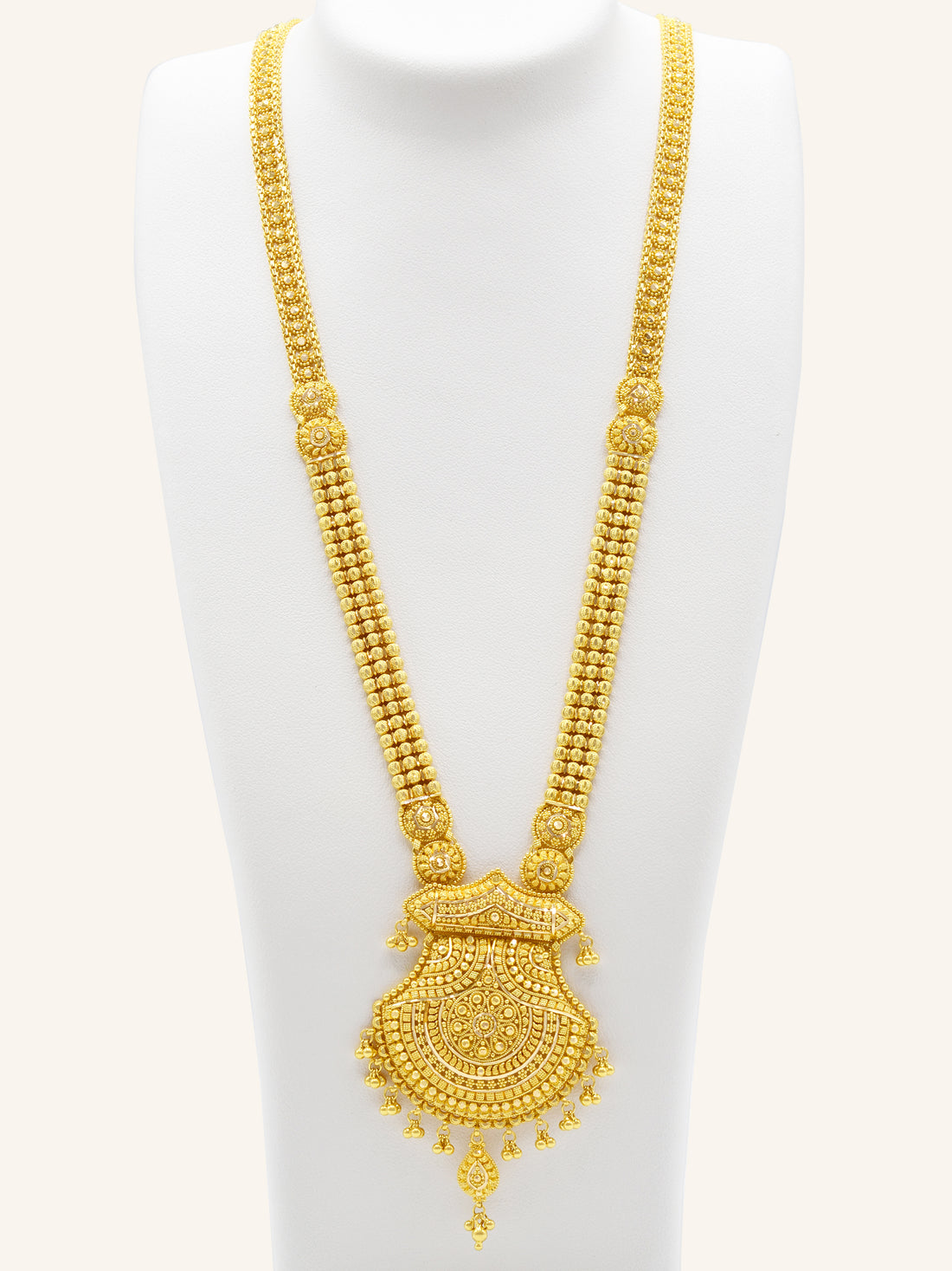 22ct Gold Neckalce Set 66.63 GMS - Roop Darshan