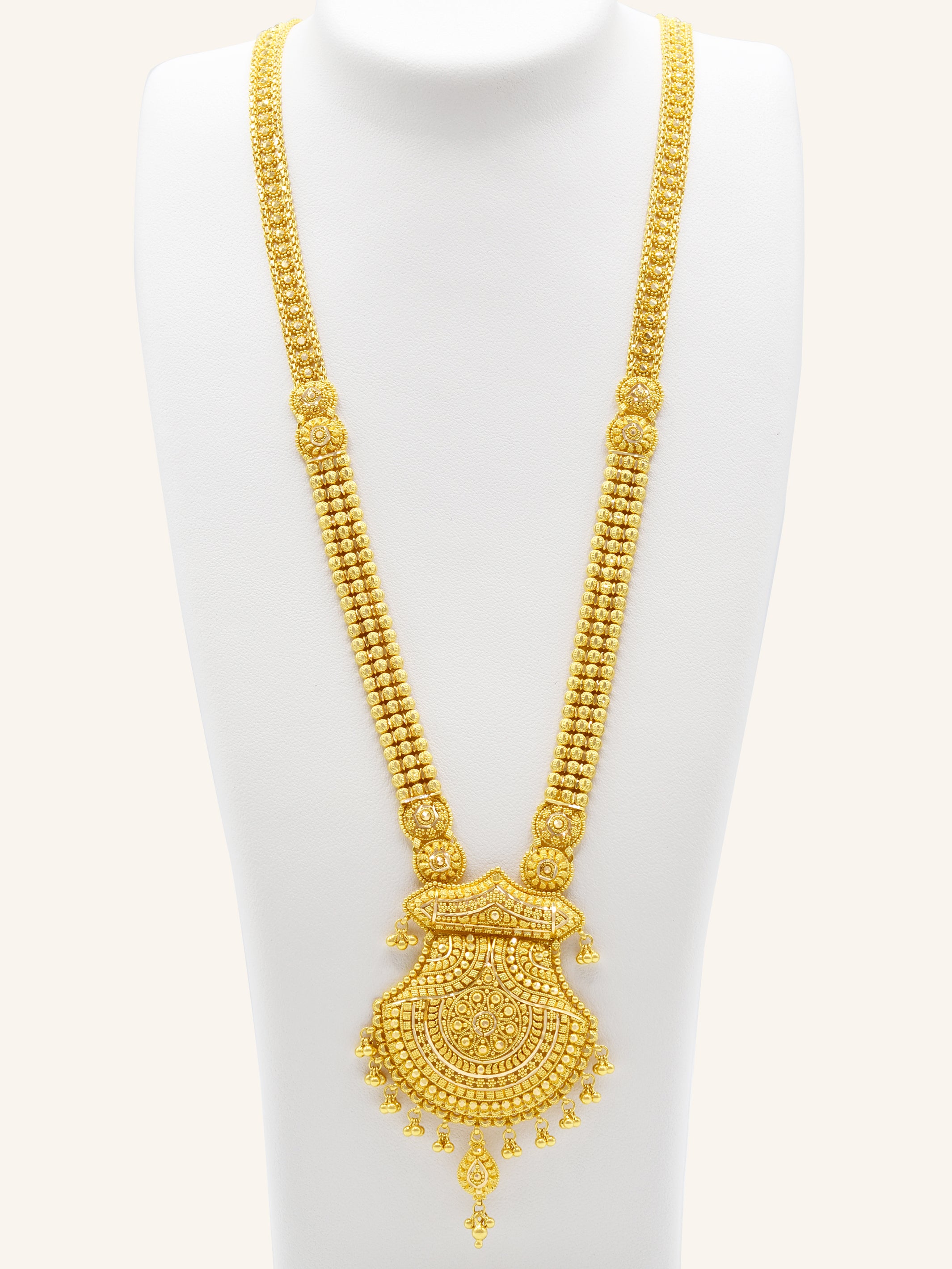 22ct Gold Neckalce Set 66.63 GMS - Roop Darshan