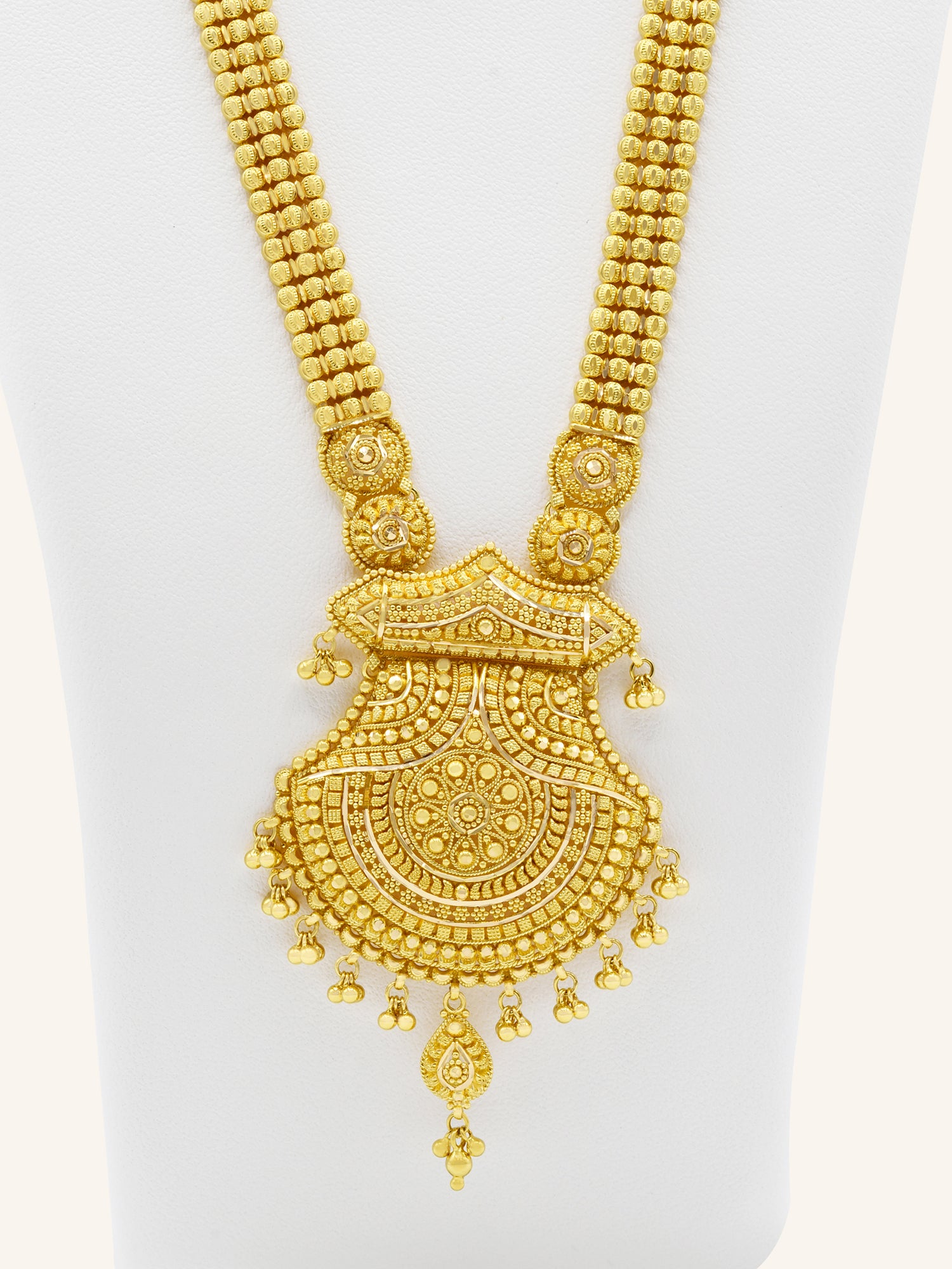 22ct Gold Neckalce Set 66.63 GMS - Roop Darshan