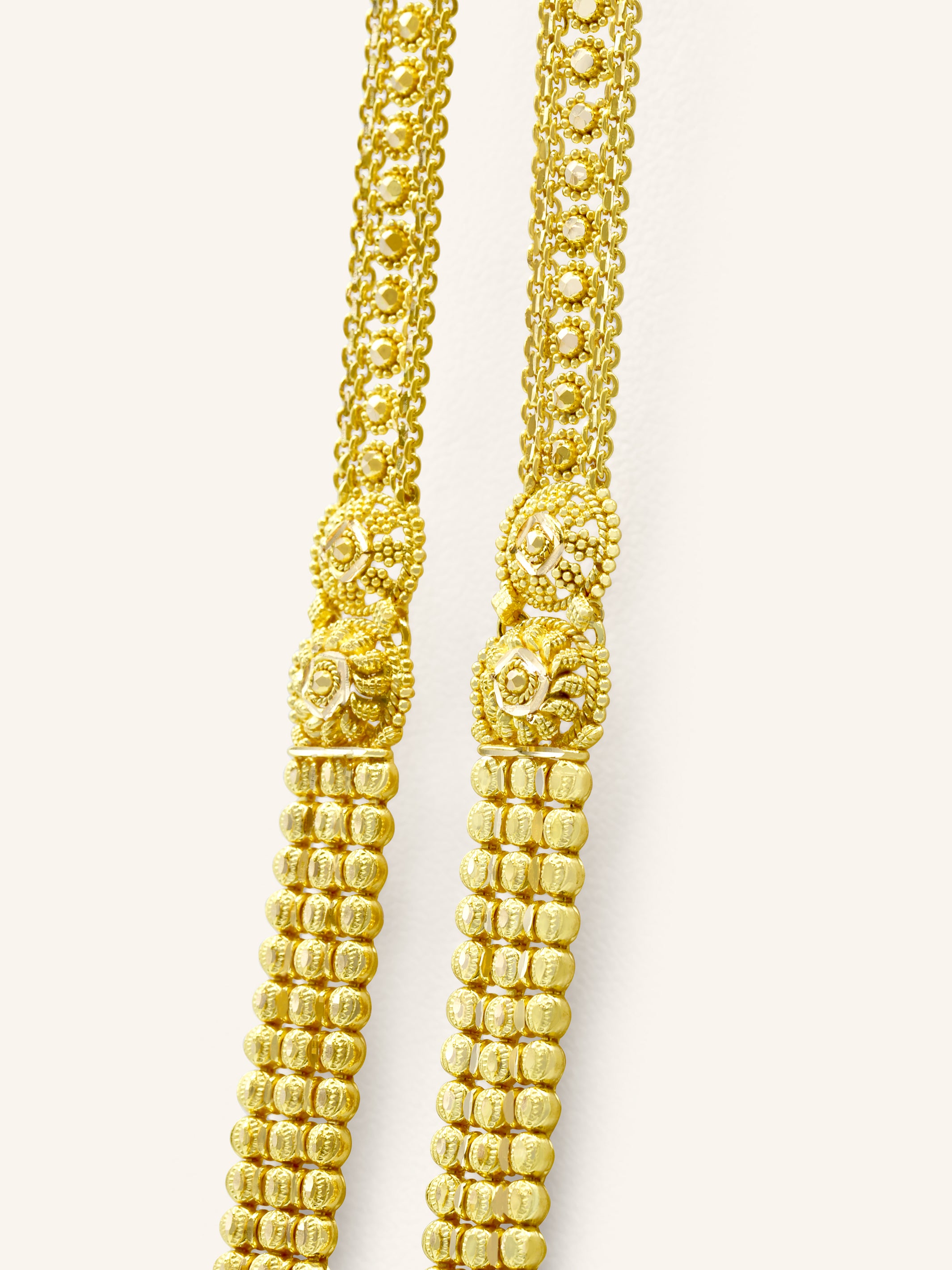 22ct Gold Neckalce Set 66.63 GMS - Roop Darshan