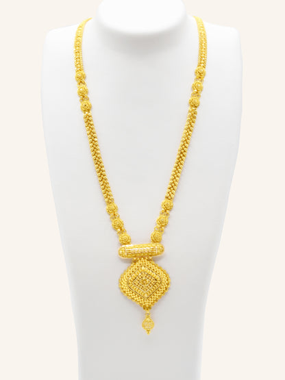 22ct Gold Necklace Set 38.85 GMS - Roop Darshan