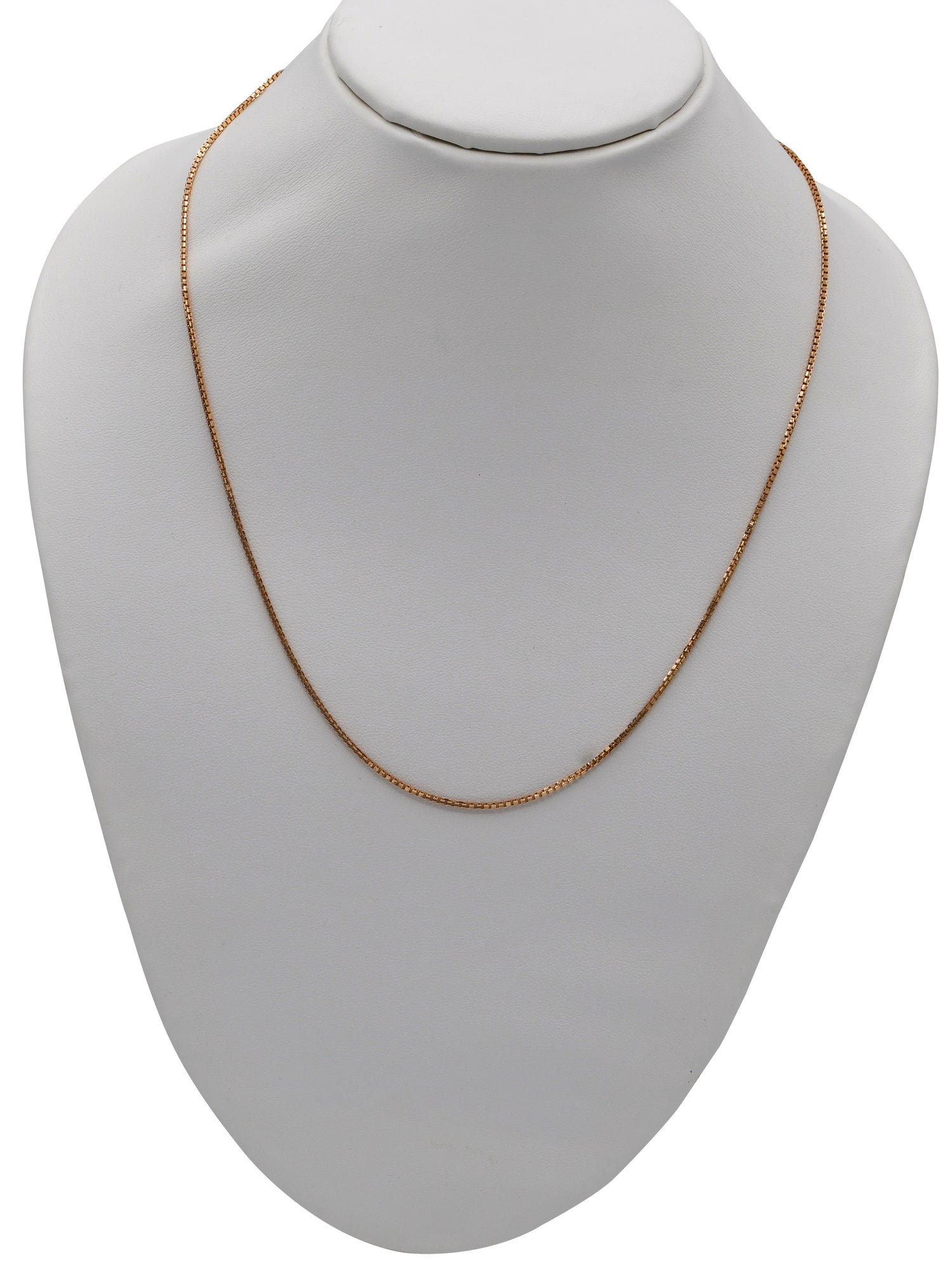 22ct Rose Gold Box Chain