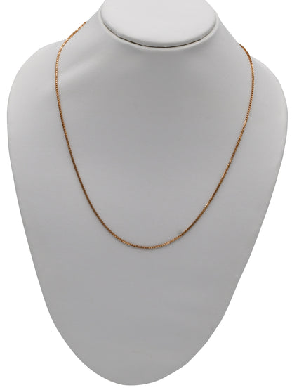 22ct Rose Gold Box Chain