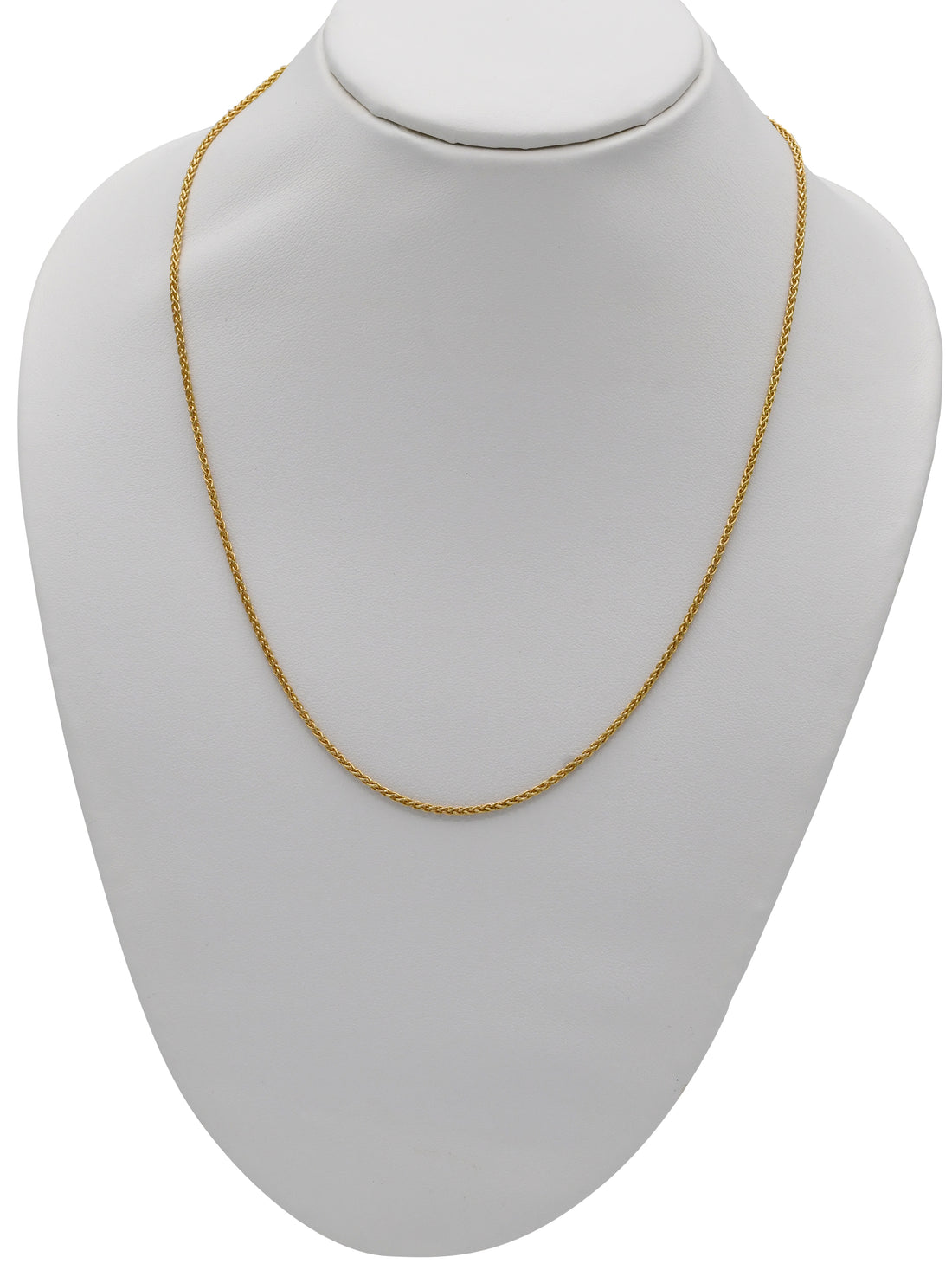 9ct Gold Diamond Cut Wheat Chain
