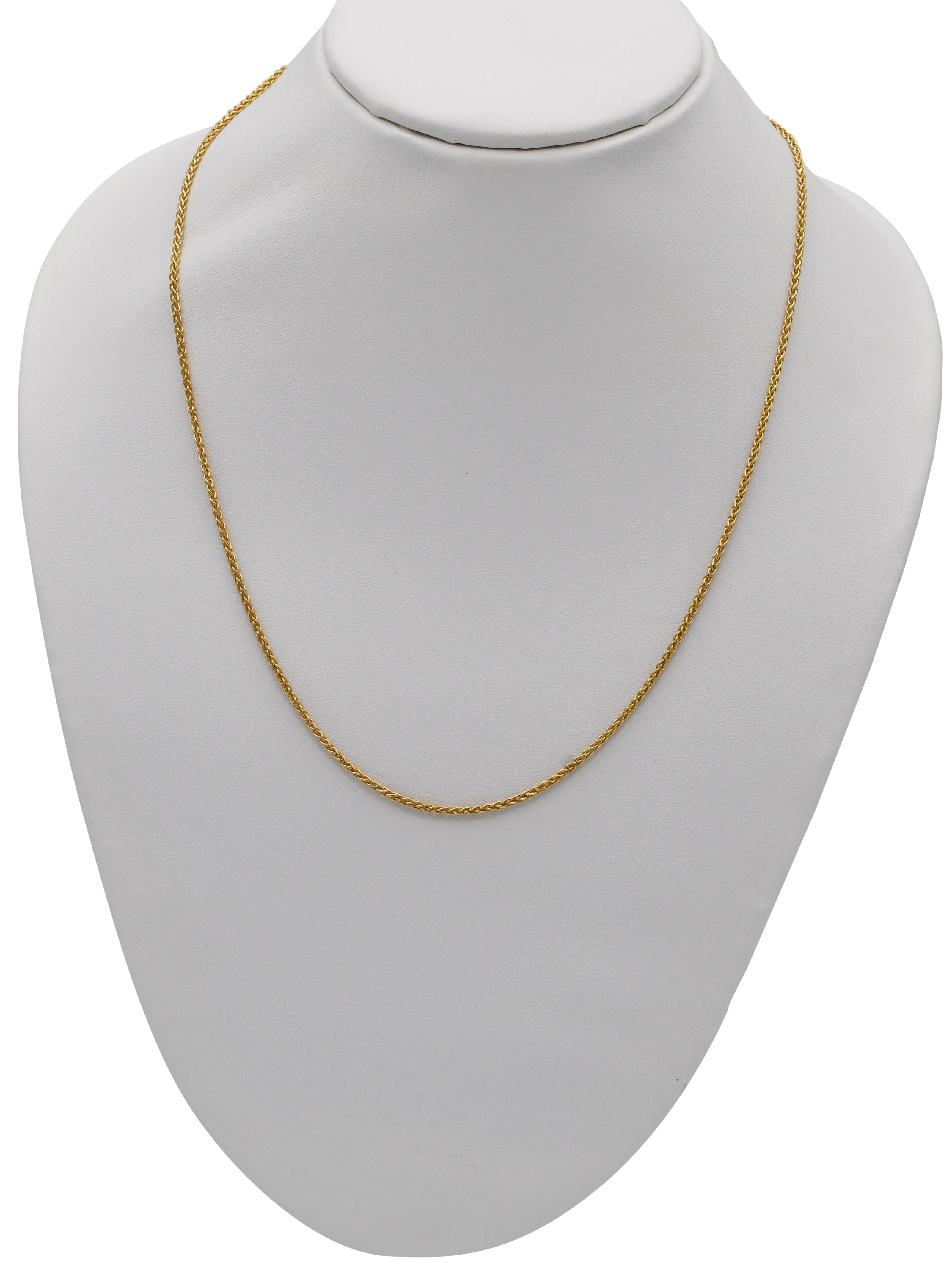 9ct Gold Diamond Cut Wheat Chain