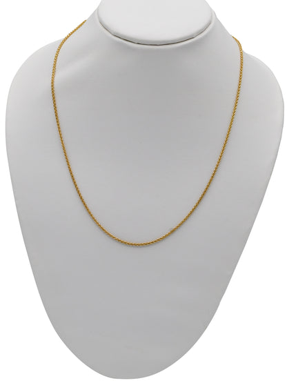 9ct Gold Diamond Cut Wheat Chain